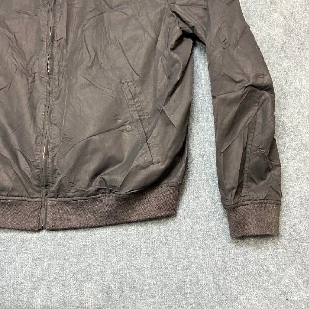 Zara Zara Mens XL Black Cotton Mock Neck Bomber Jacket Full Zip Windbreaker Outdoor Size US XL / EU 56 / 4 - 2 Thumbnail