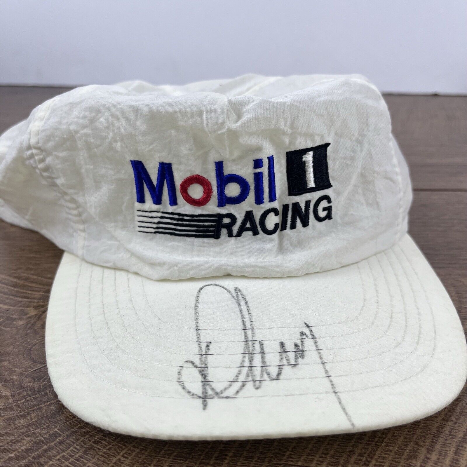Other Mobile 1 Racing Hat NASCAR Snapback Hat White Adjustable Hat Size ONE SIZE - 2 Thumbnail