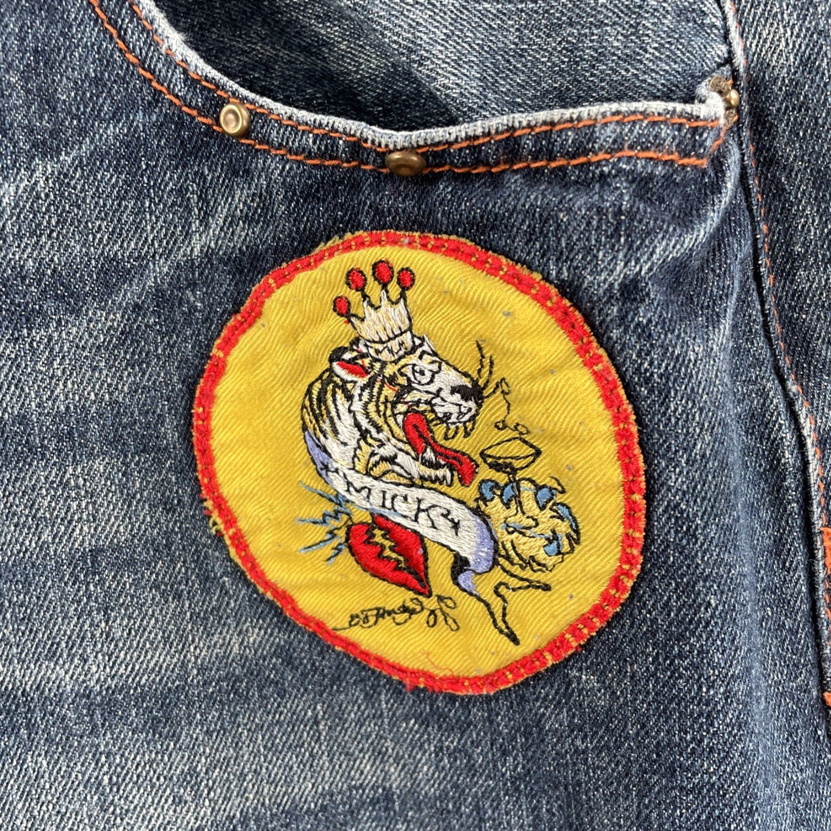 Ed Hardy VINTAGE Ed Hardy Men’s Jeans Shirt None? Size US 40 / EU 56 - 6 Thumbnail