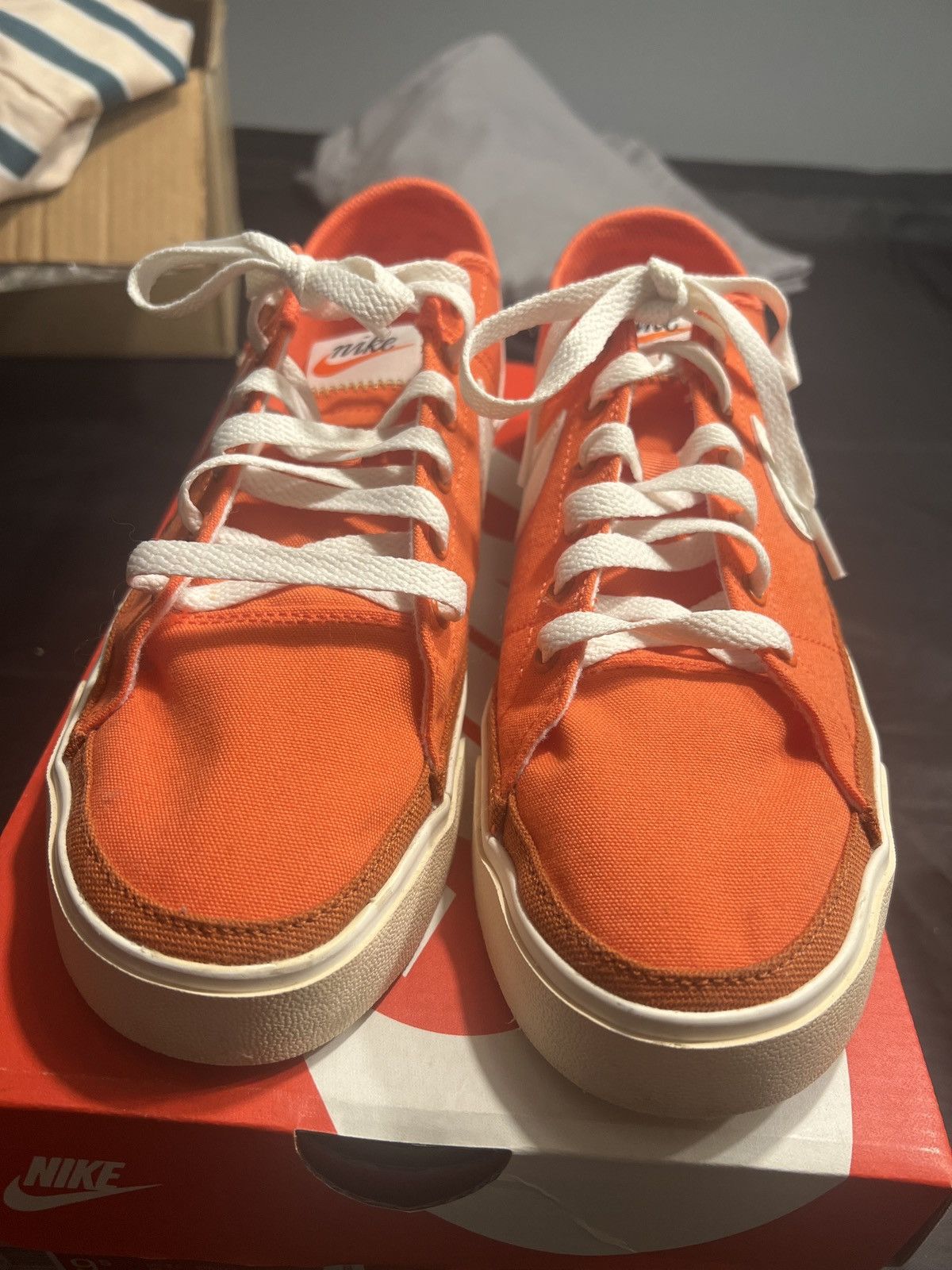 Nike Orange Nike Court Legacy Size US 9.5 / EU 42-43 - 8 Thumbnail