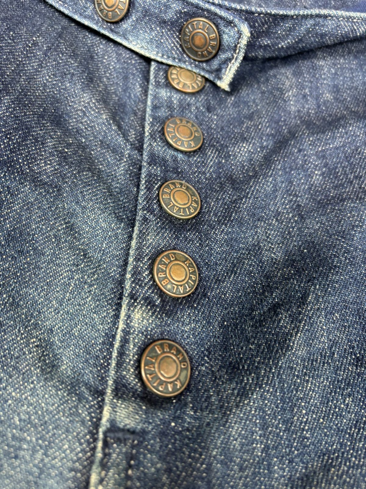 Kapital Kountry Kapital Kiro Hirata Hemp Switching Denim Clown Pants S0368 Size US 32 / EU 48 - 6 Thumbnail
