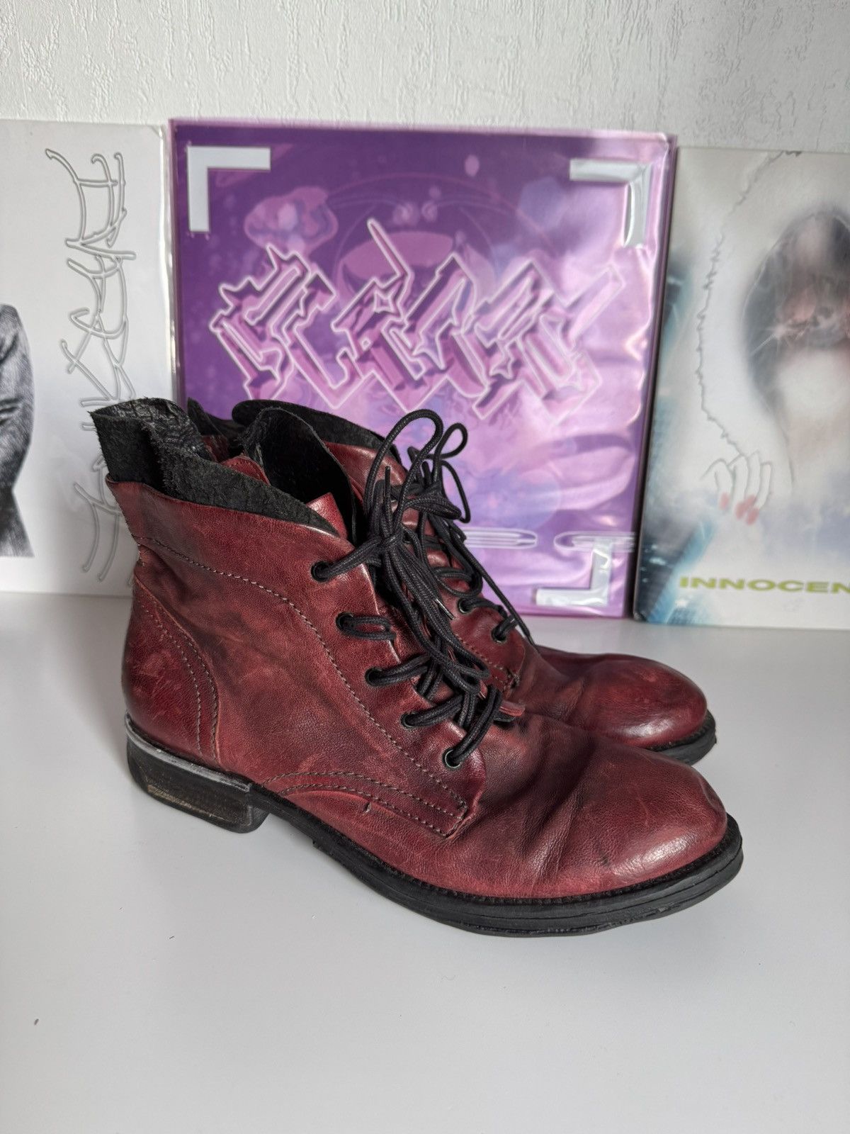 Japanese Brand Vintage A.S 98 Leather Ankle Boots Western Avantgarde Size US 8 / EU 41 - 1 Thumbnail