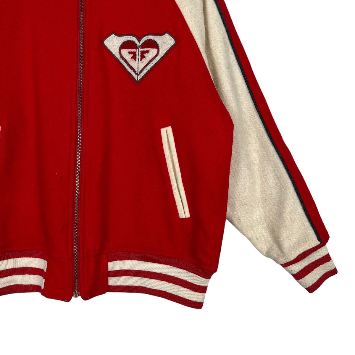 Other 🔥 VINTAGE ROXY VARSITY BOMBER JACKET Size US S / EU 44-46 / 1 - 6 Thumbnail