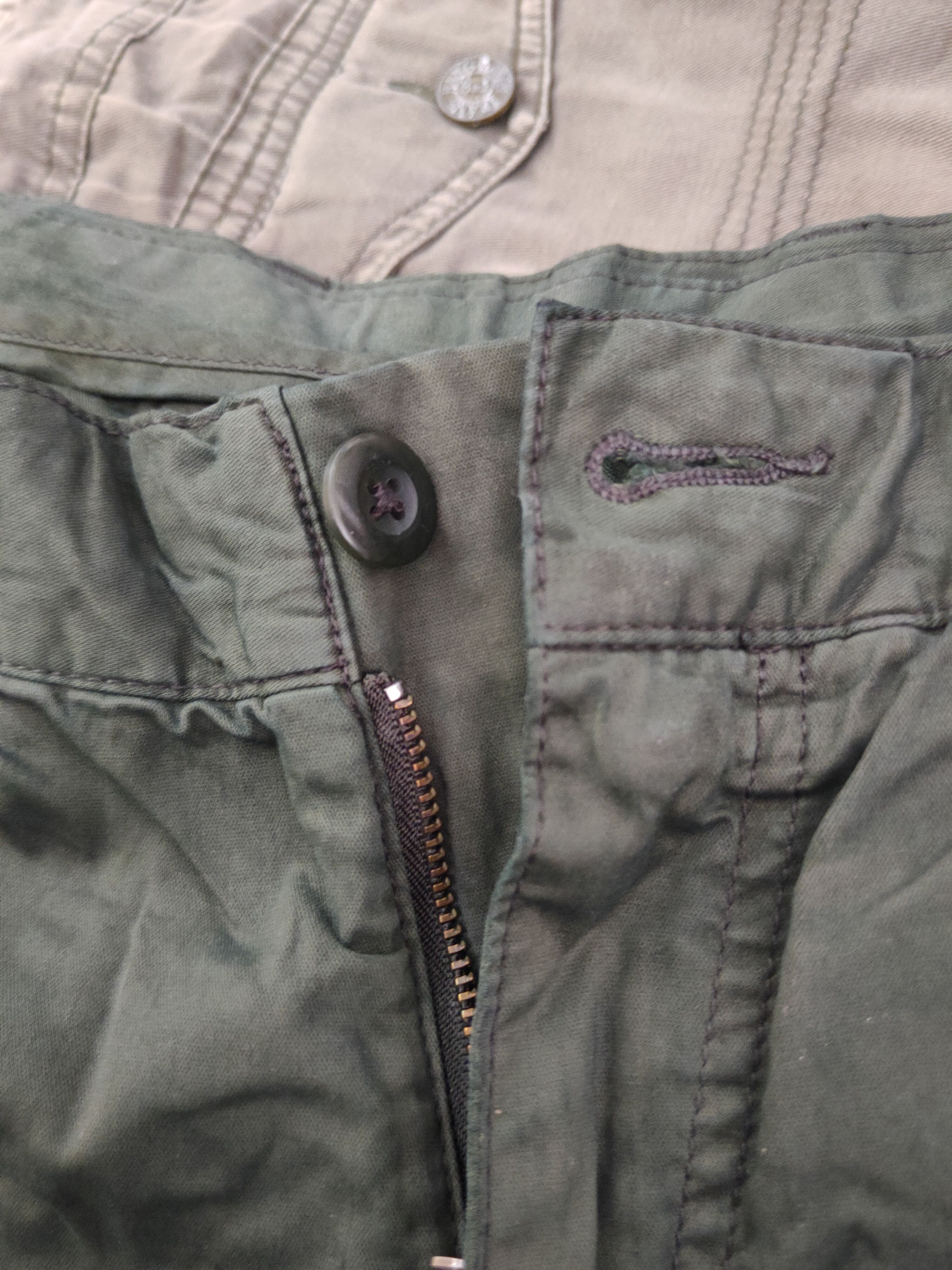 Japanese Brand DLL Uniqlo Green Multipocket Tactical Cargo Pants #239 Size US 35 - 14 Thumbnail