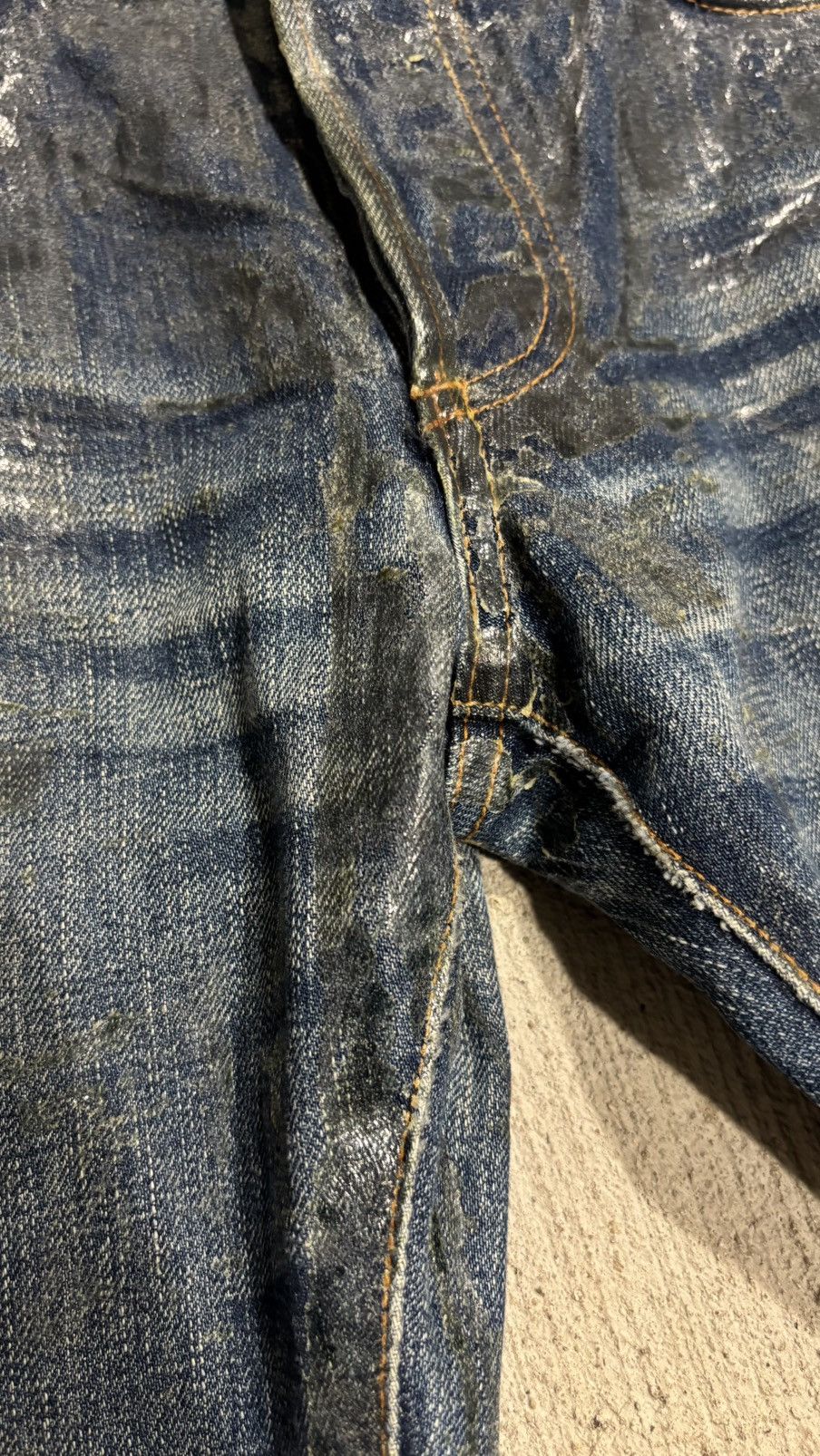 Dior × Hedi Slimane SS07 Dior Homme By Hedi Slimane Waxed Luster Denim Size US 32 / EU 48 - 17 Thumbnail