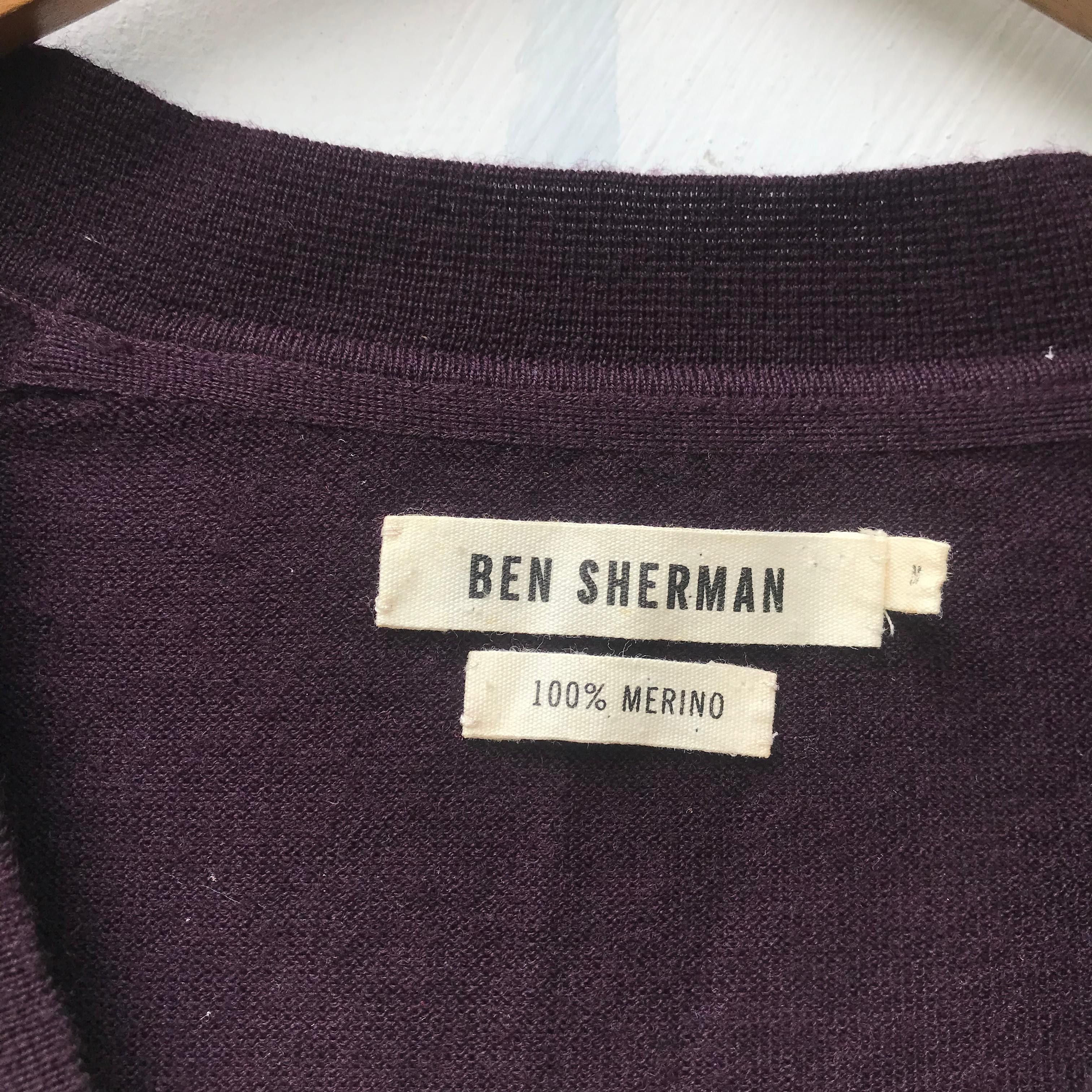 Ben Sherman Ben Sherman Cardigan knitwear sweater 100 % merino Wool new Size US M / EU 48-50 / 2 - 8 Thumbnail