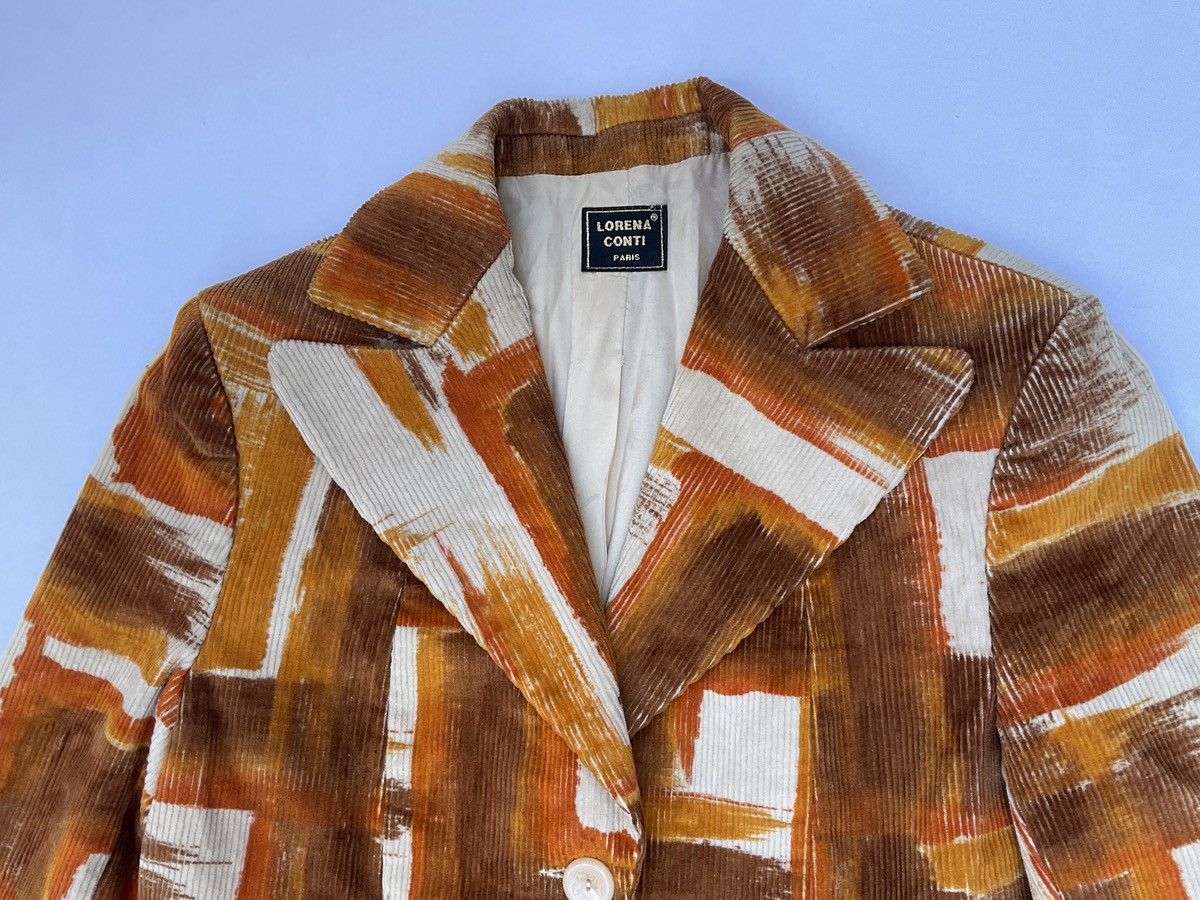Vintage Vintage printed corduroy jacket Size S / US 4 / IT 40 - 8 Thumbnail