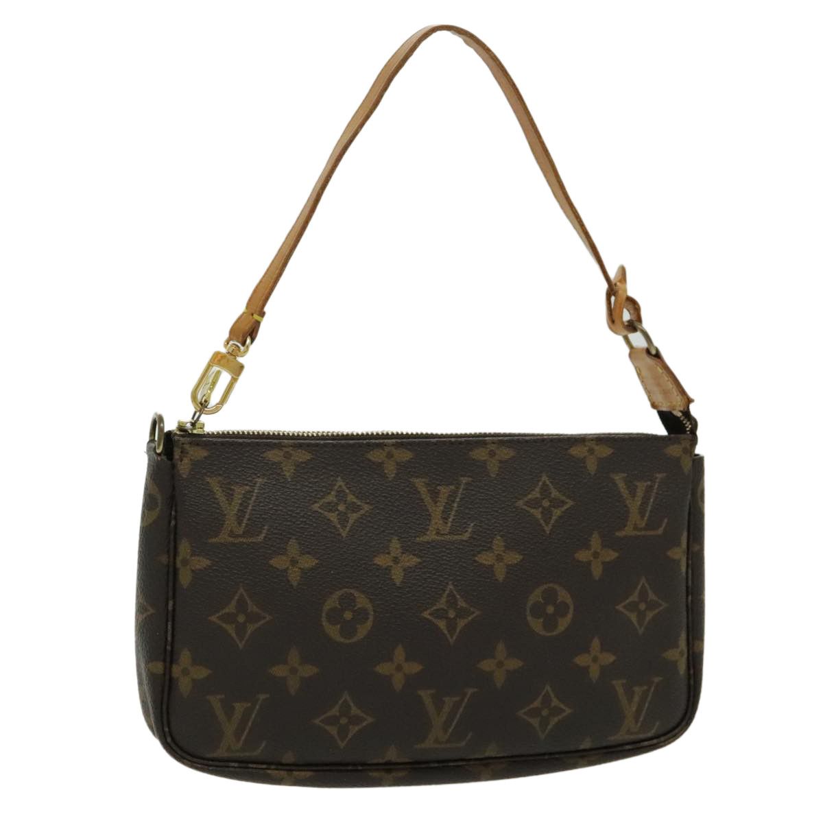 Louis Vuitton Pochette Accessoire Brown Canvas Clutch Bag (Pre-Owned) Size ONE SIZE - 1 Thumbnail