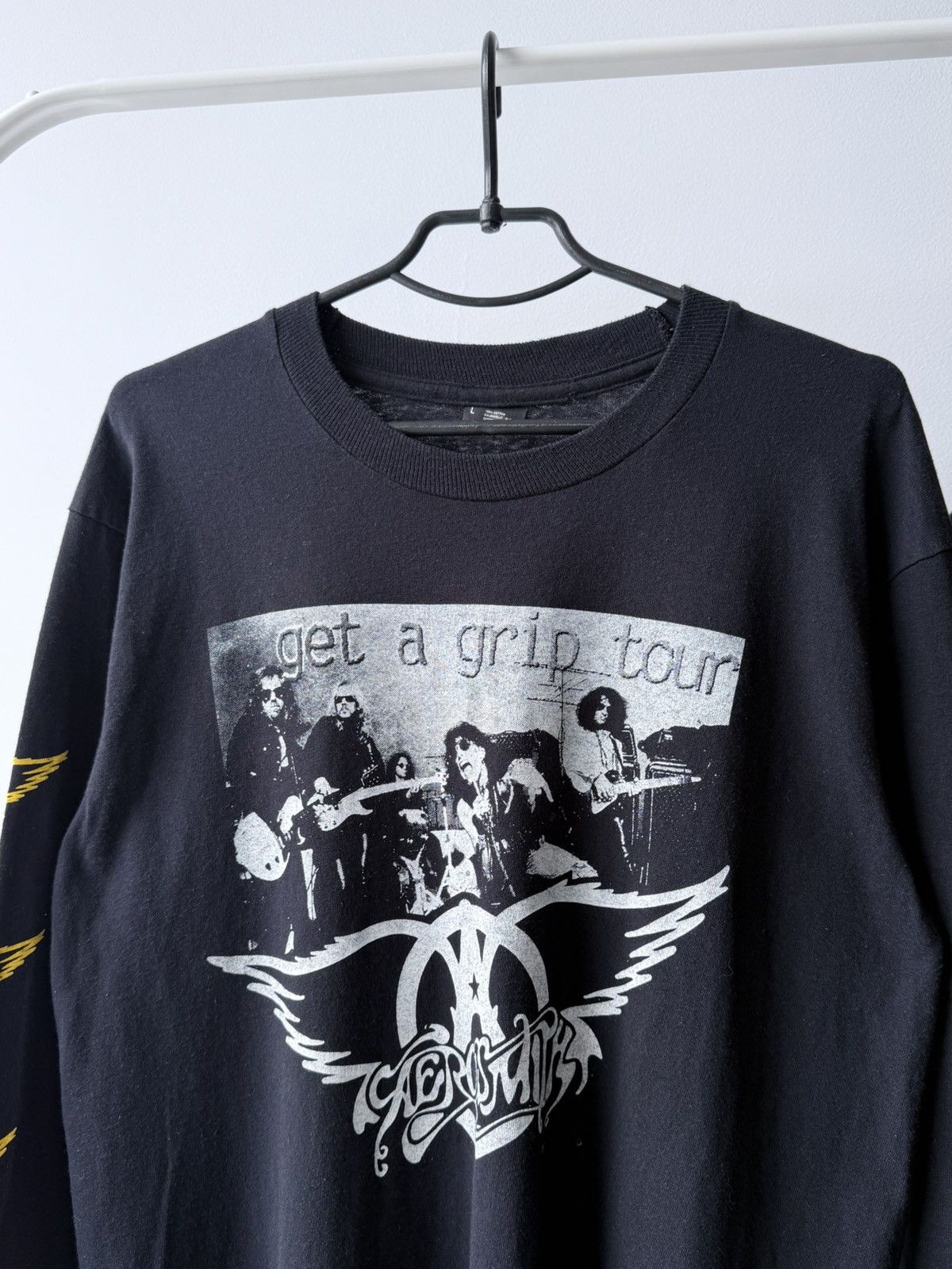 Band Tees Vintage 90s Aerosmith Get A Grip Tour Long Sleeve Tee Size US L / EU 52-54 / 3 - 4 Thumbnail