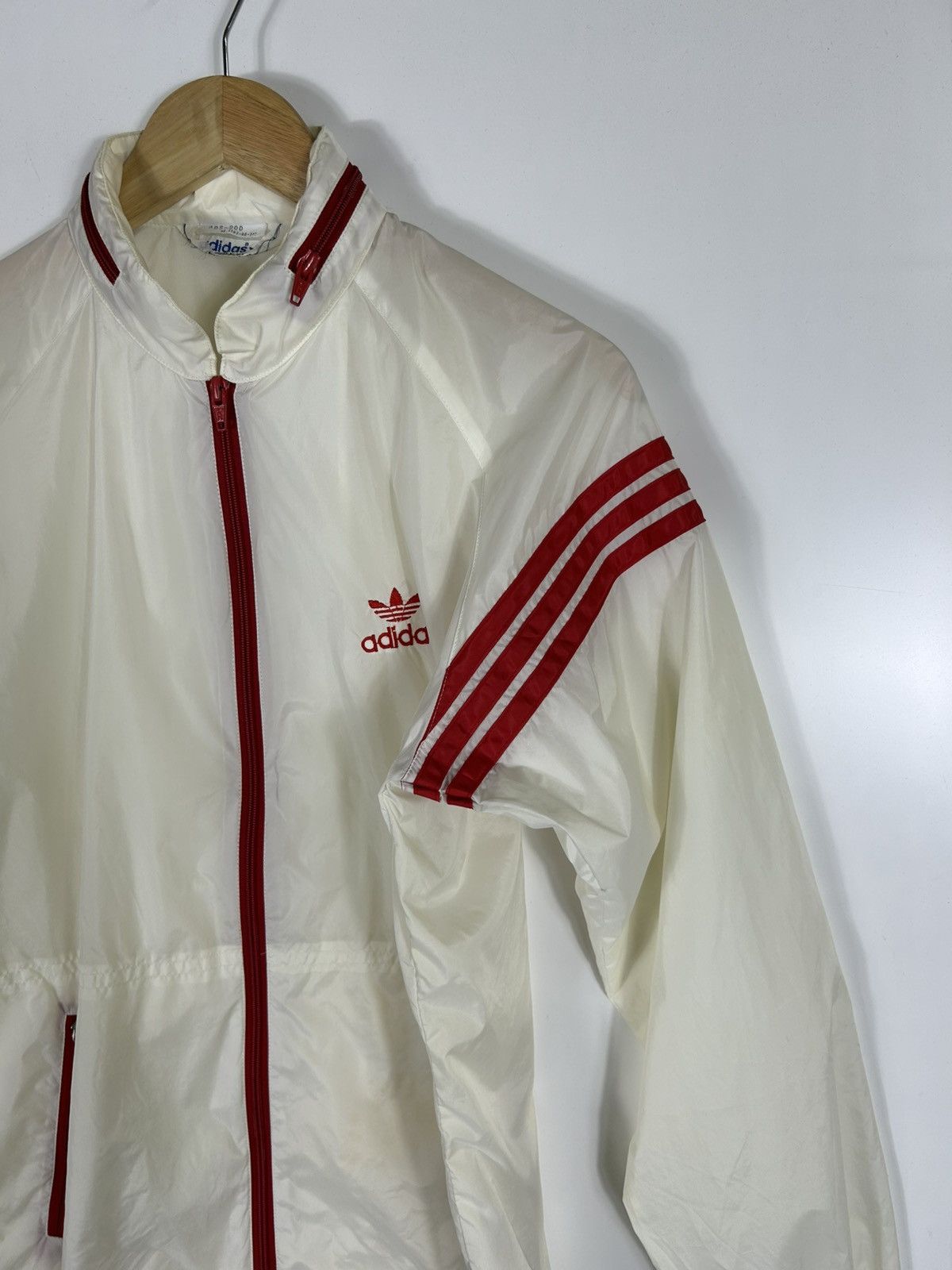 Adidas × Descente × Vintage ⚡️Vintage 80’s Adidas Zipper Windbreaker Jacket Size US M / EU 48-50 / 2 - 6 Thumbnail