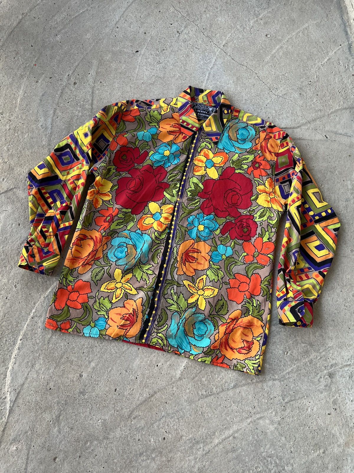 Vintage Demain Les Barbares Vintage Shirt Size US L / EU 52-54 / 3 - 1 Thumbnail