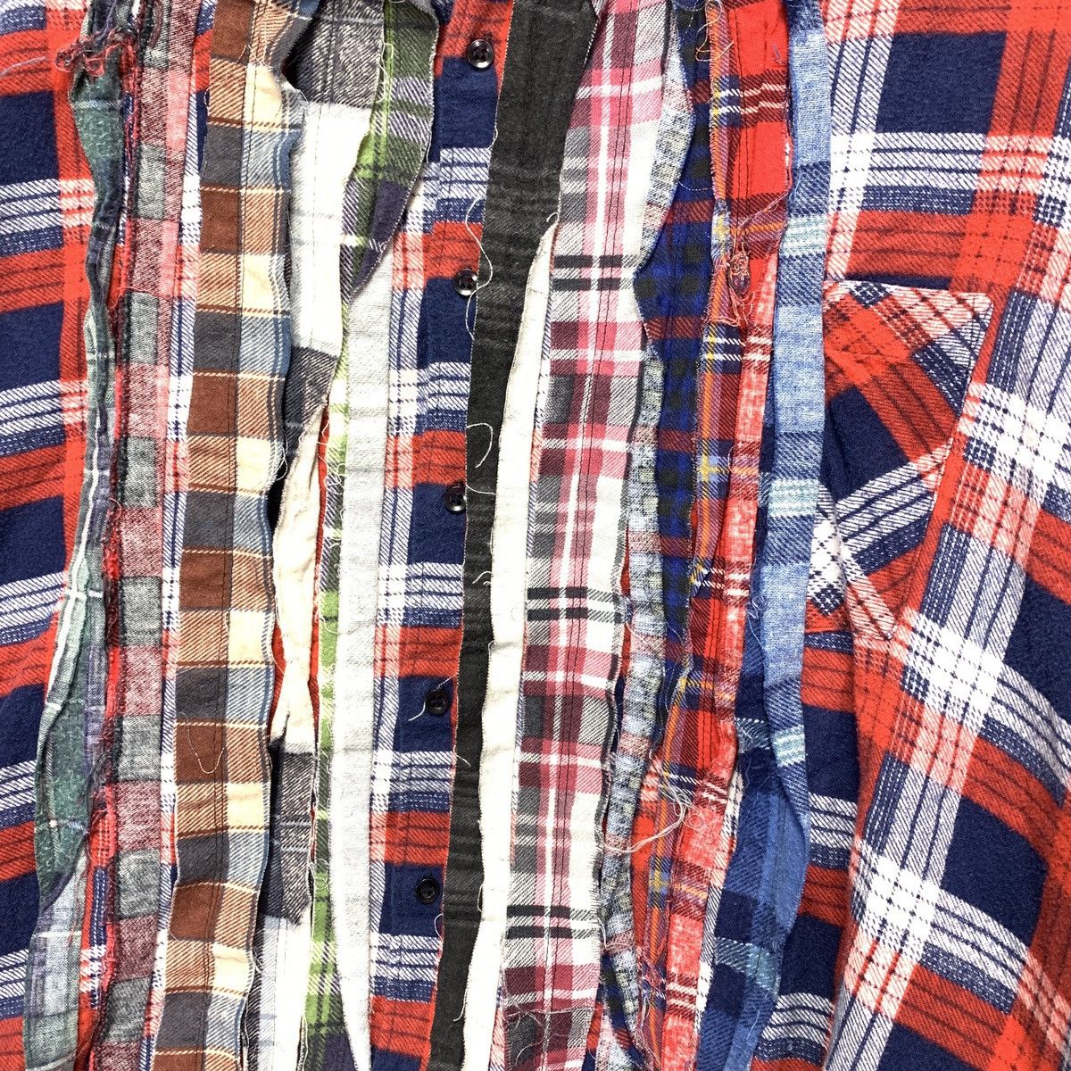 Needles 🇯🇵 Needles Rebuild Ribbon Cut Flannel Shirt Remake Size US M / EU 48-50 / 2 - 7 Thumbnail
