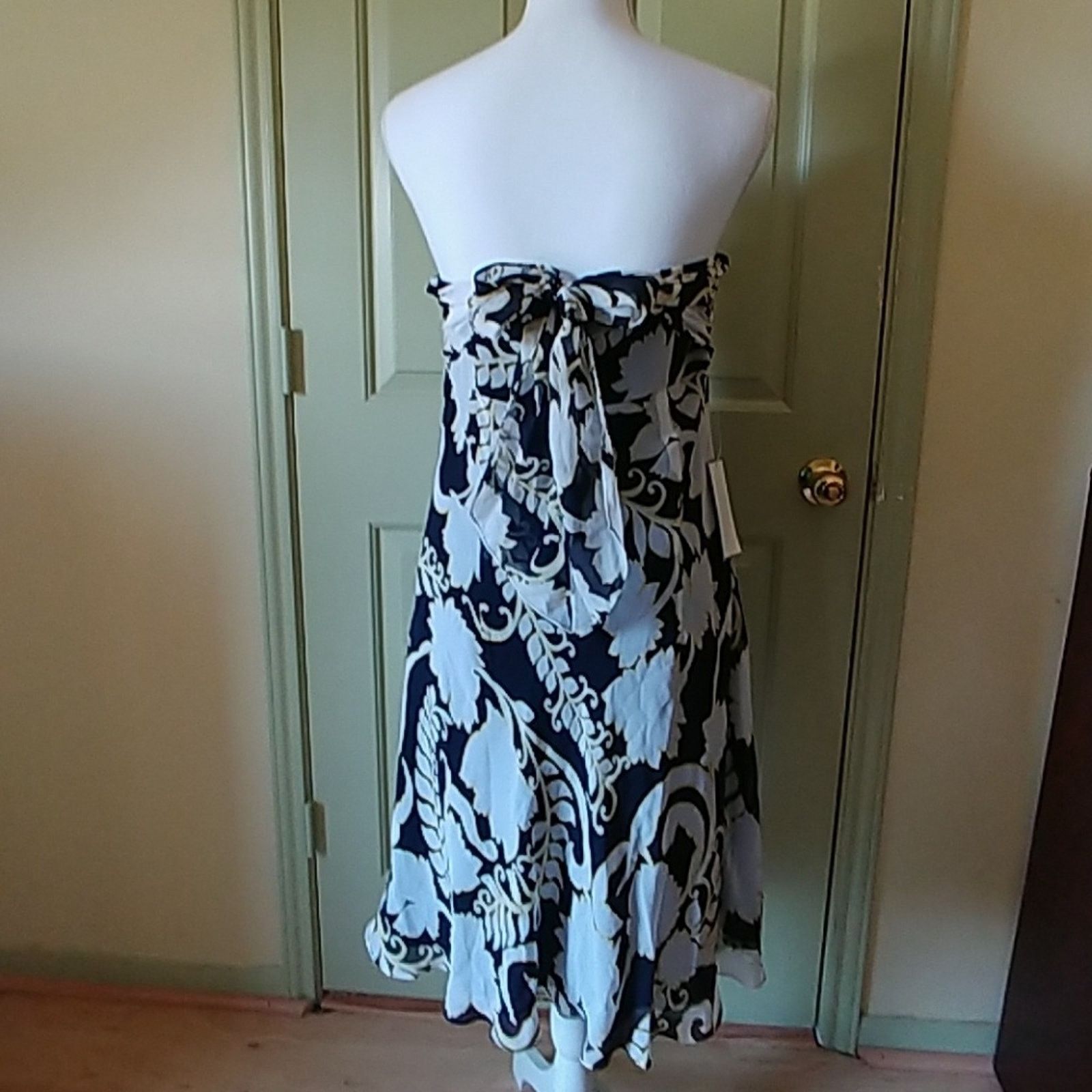 Ann Taylor Ann Taylor Dress Strapless Midi Sz 10 NWT Size L / US 10 / IT 46 - 4 Thumbnail