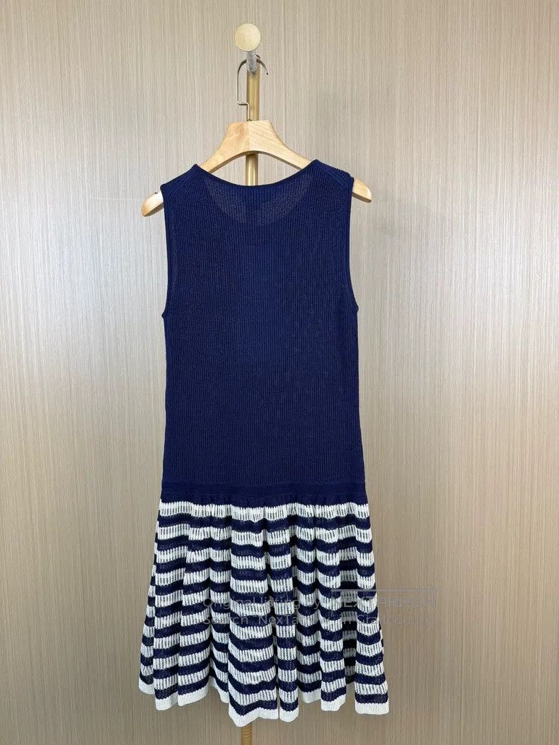 Chanel Chanel Striped knitted dress Size XS / US 0-2 / IT 36-38 - 2 Thumbnail
