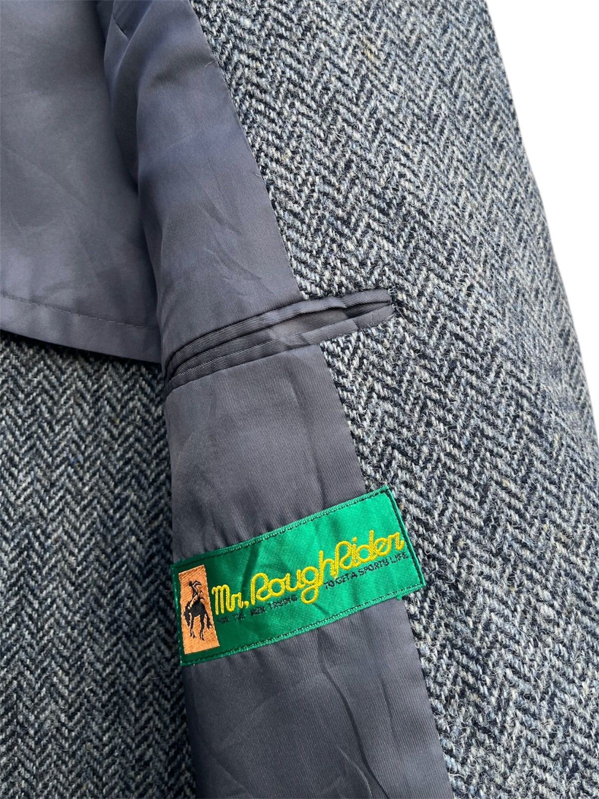 Harris Tweed Vintage Mr. Rough Rider Harris Tweed Herringbone Jacket Size US M / EU 48-50 / 2 - 10 Thumbnail