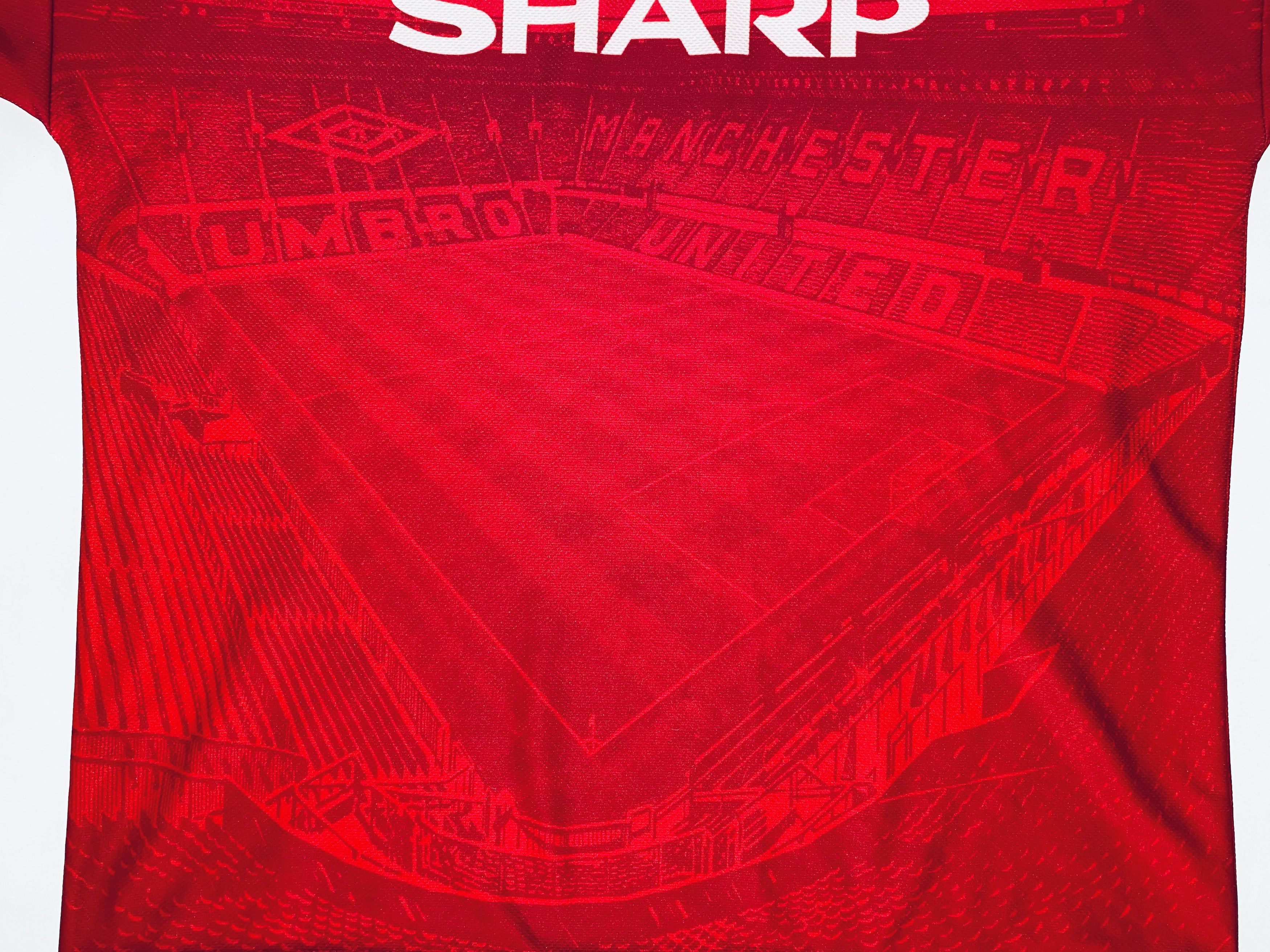 Umbro Manchester United Stadium Home Jersey Shirt 1994 - 1996 Size US XL / EU 56 / 4 - 6 Thumbnail