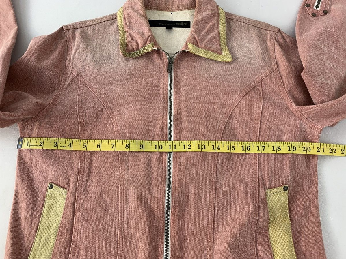 Schlussel Schlussel Kleider Pink Denim Jacket Gold Toned Laced Size US M / EU 48-50 / 2 - 11 Thumbnail
