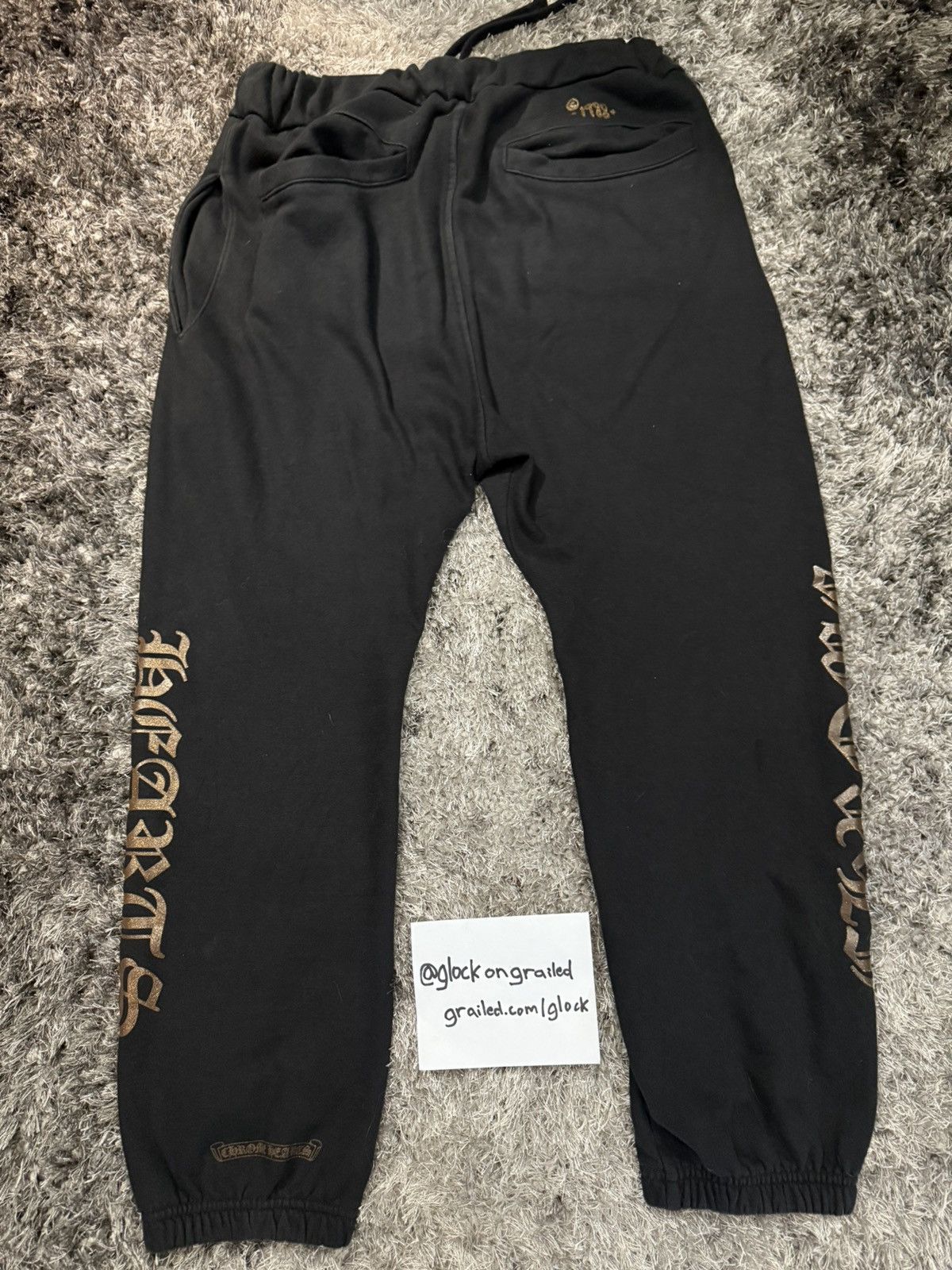 Chrome Hearts Chrome Hearts 1988 Glitter Print Horseshoe Sweatpants Size M Size US 33 - 6 Thumbnail