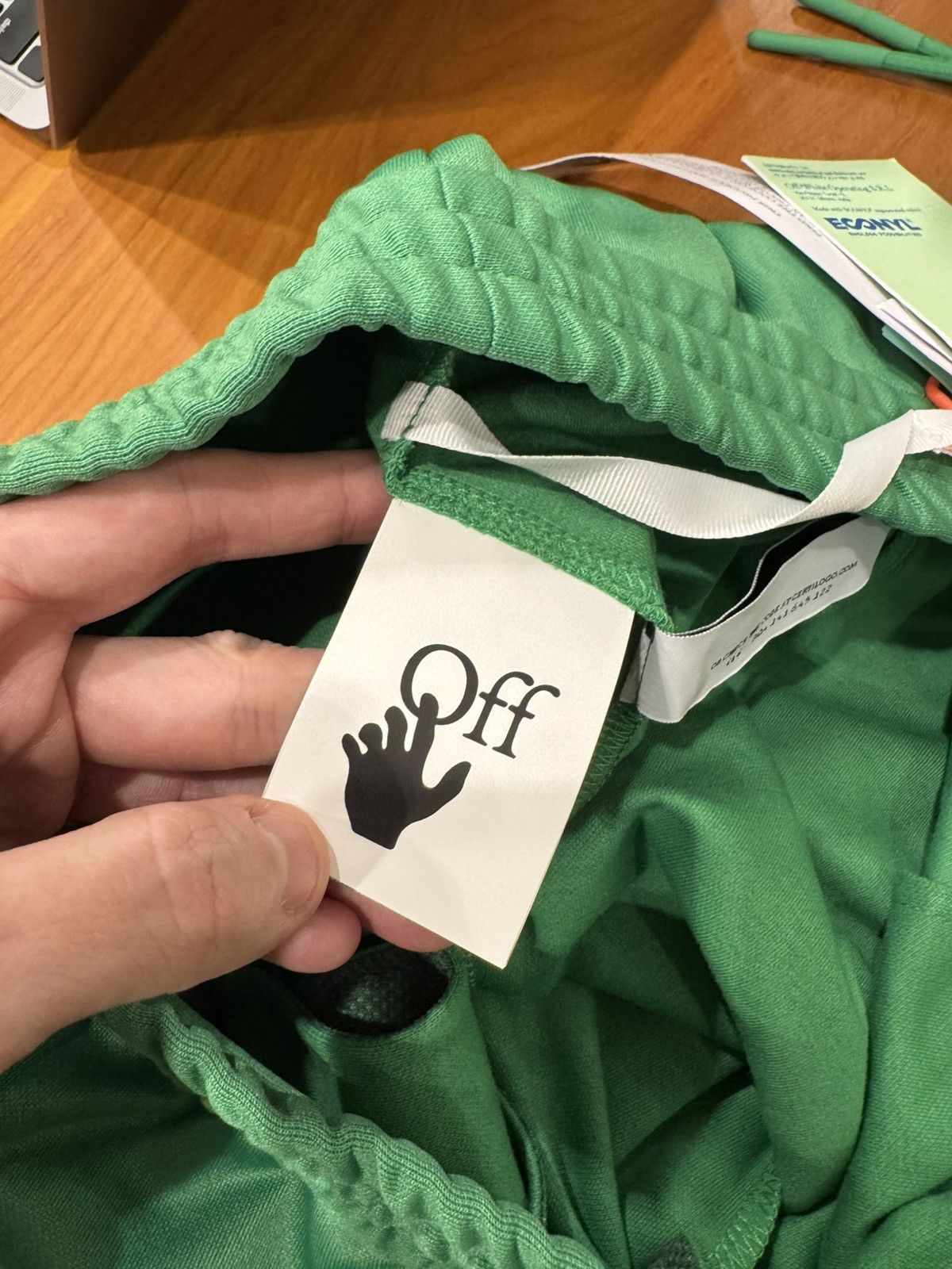 Off-White Off-White Green Eco Track Pants Size US 36 / EU 52 - 21 Thumbnail