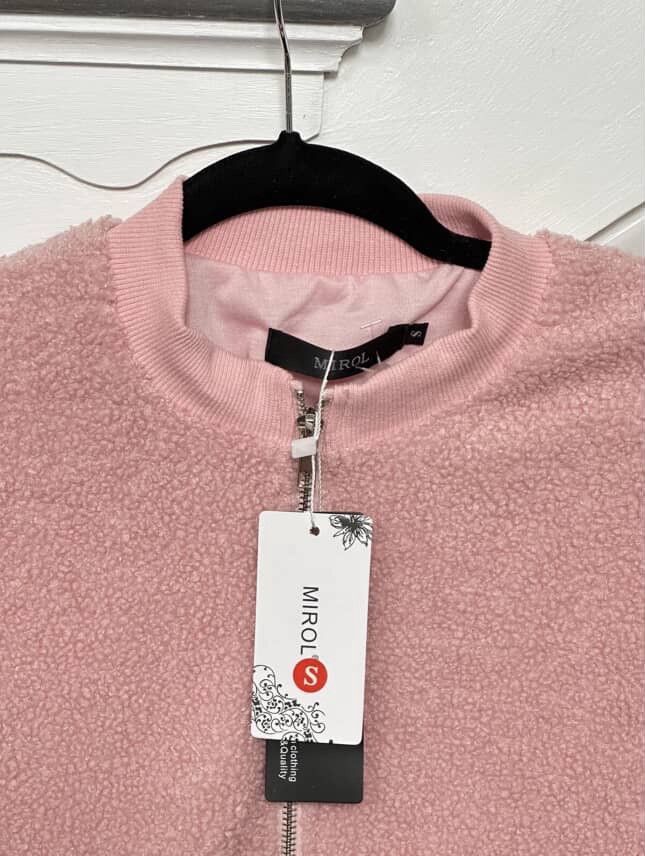 Other MIROL NWT Women’s Sherpa Fleece Jacket Faux Zip Up Bomber Size S / US 4 / IT 40 - 5 Thumbnail