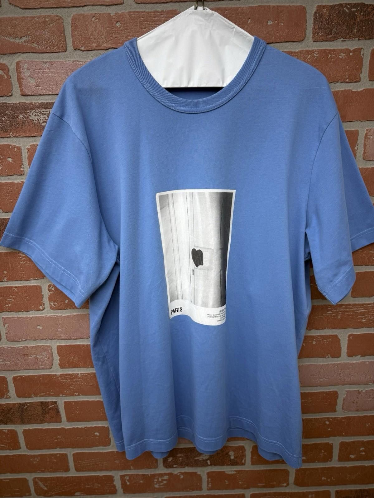 Helmut Lang Helmut Lang Men's T-Shirt Blue Size XXL 100% Dry Clean Size US XL / EU 56 / 4 - 1 Thumbnail