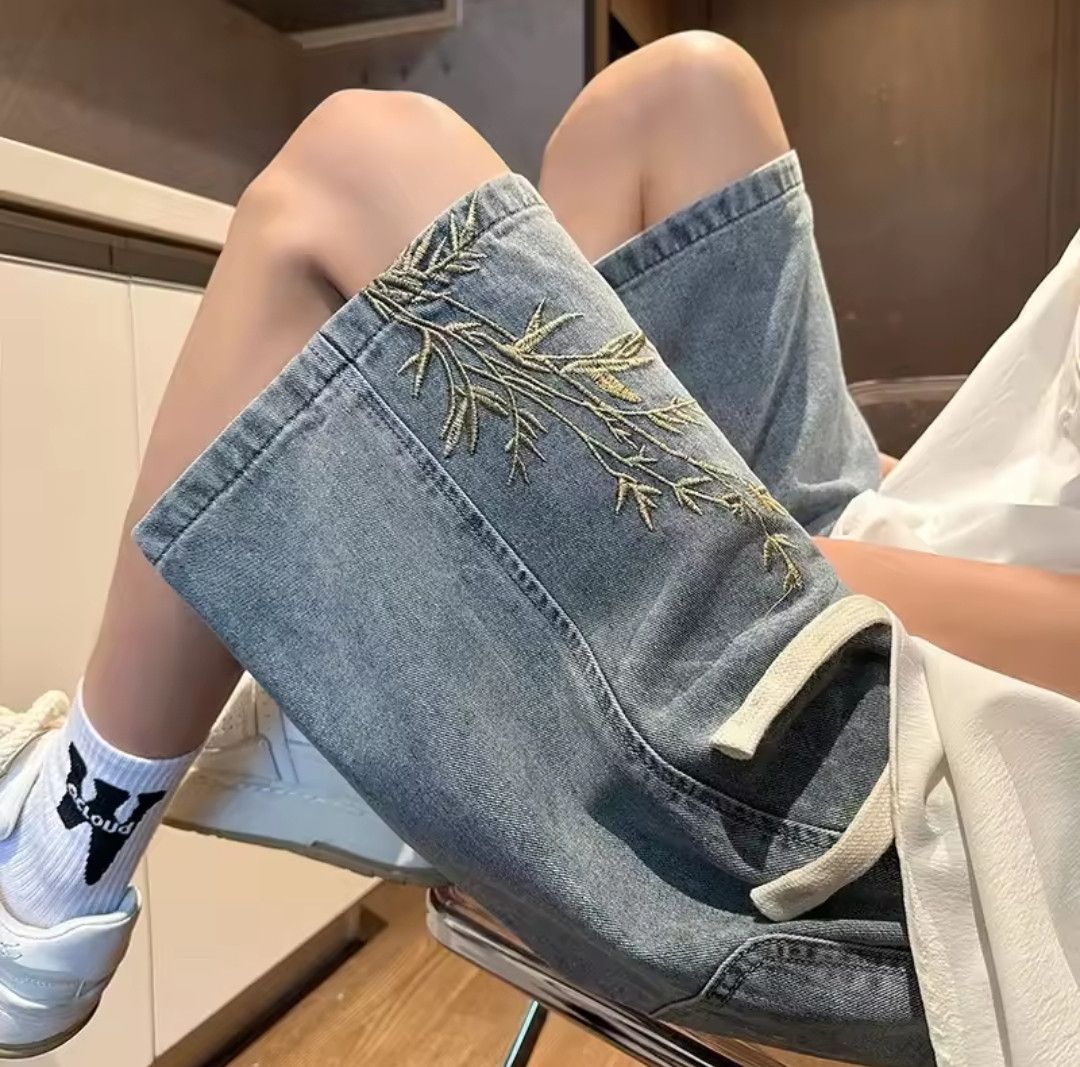 Vintage Vintage Wide Leg Hip Hop Denim Shorts Size US 32 / EU 48 - 3 Thumbnail