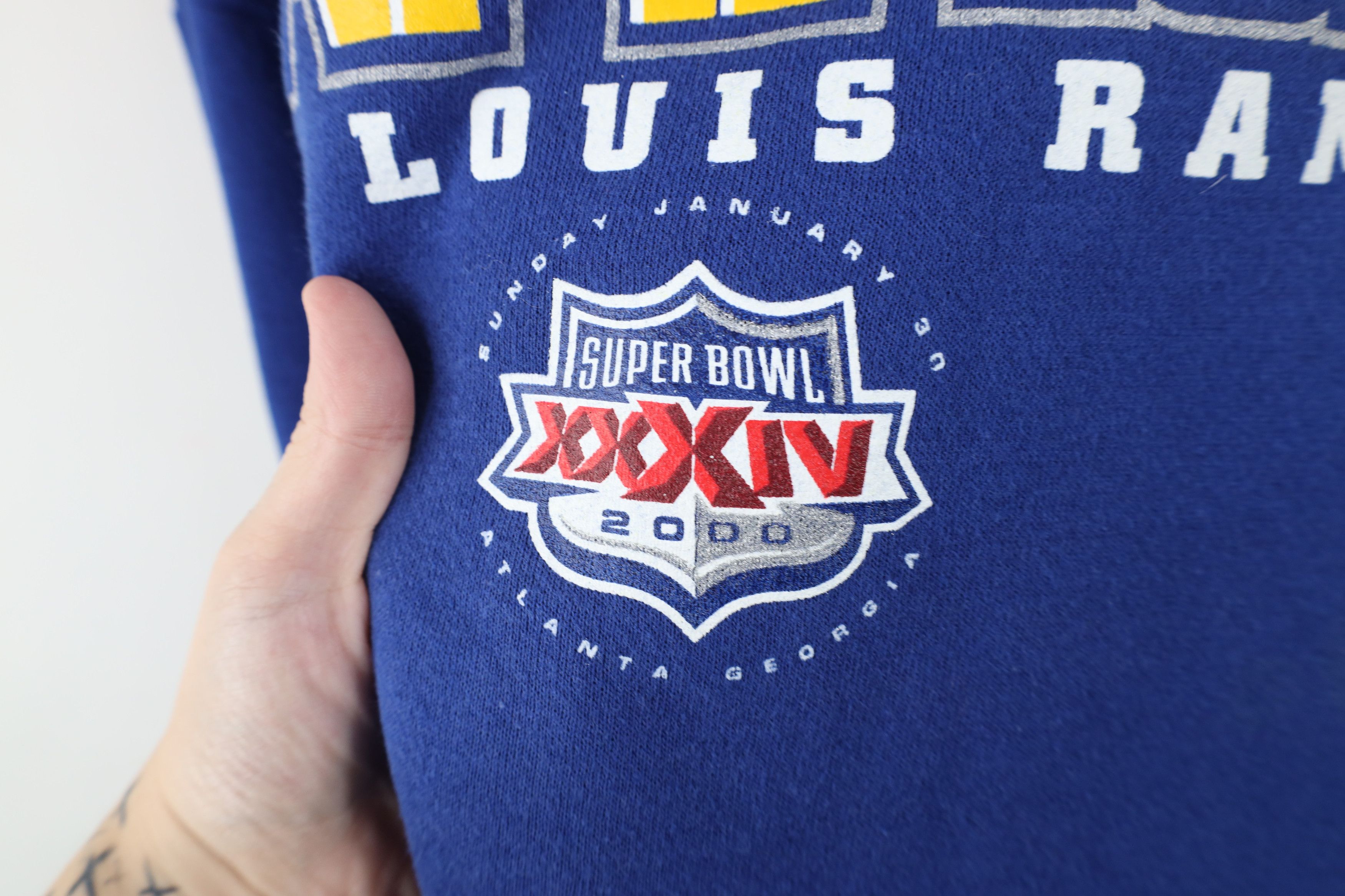 Vintage Vintage Y2K 2000 Champs St Louis Rams Football Sweatshirt Size US XXL / EU 58 / 5 - 6 Thumbnail