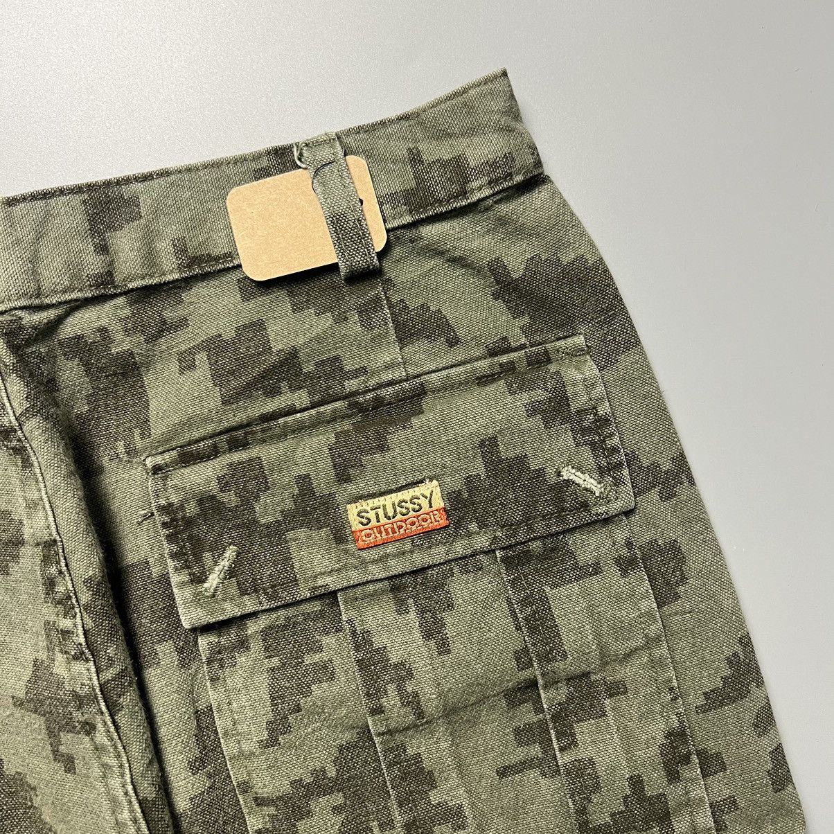 Stussy × Vintage Vintage 1990s Stussy Digital Camouflage Shorts Size US 30 / EU 46 - 6 Thumbnail