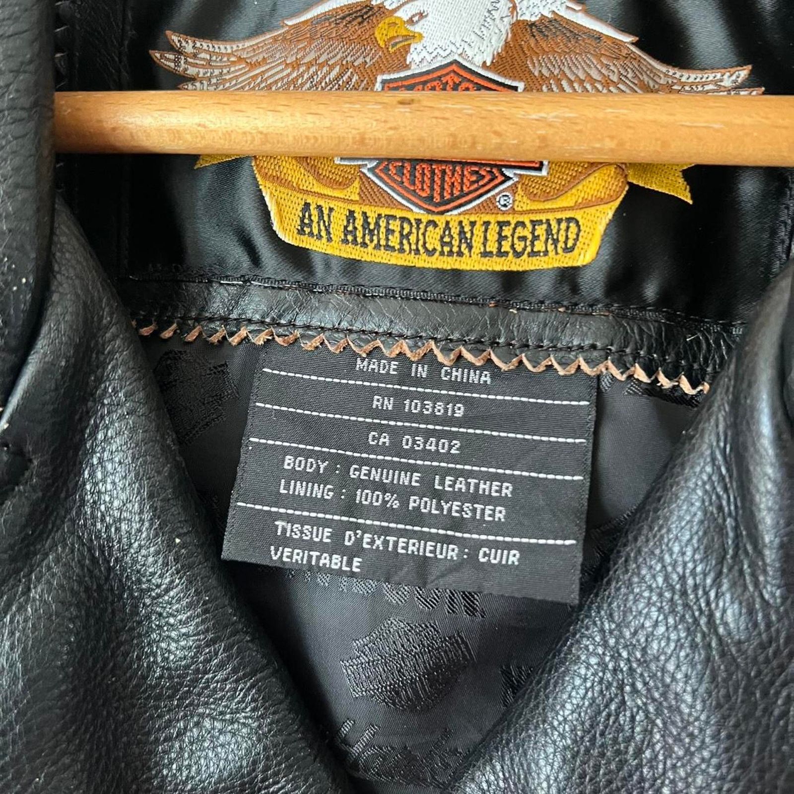 Harley Davidson 00s Harley Davidson Leather Motorcycle Jacket | Cycle Champ Size US M / EU 48-50 / 2 - 4 Thumbnail