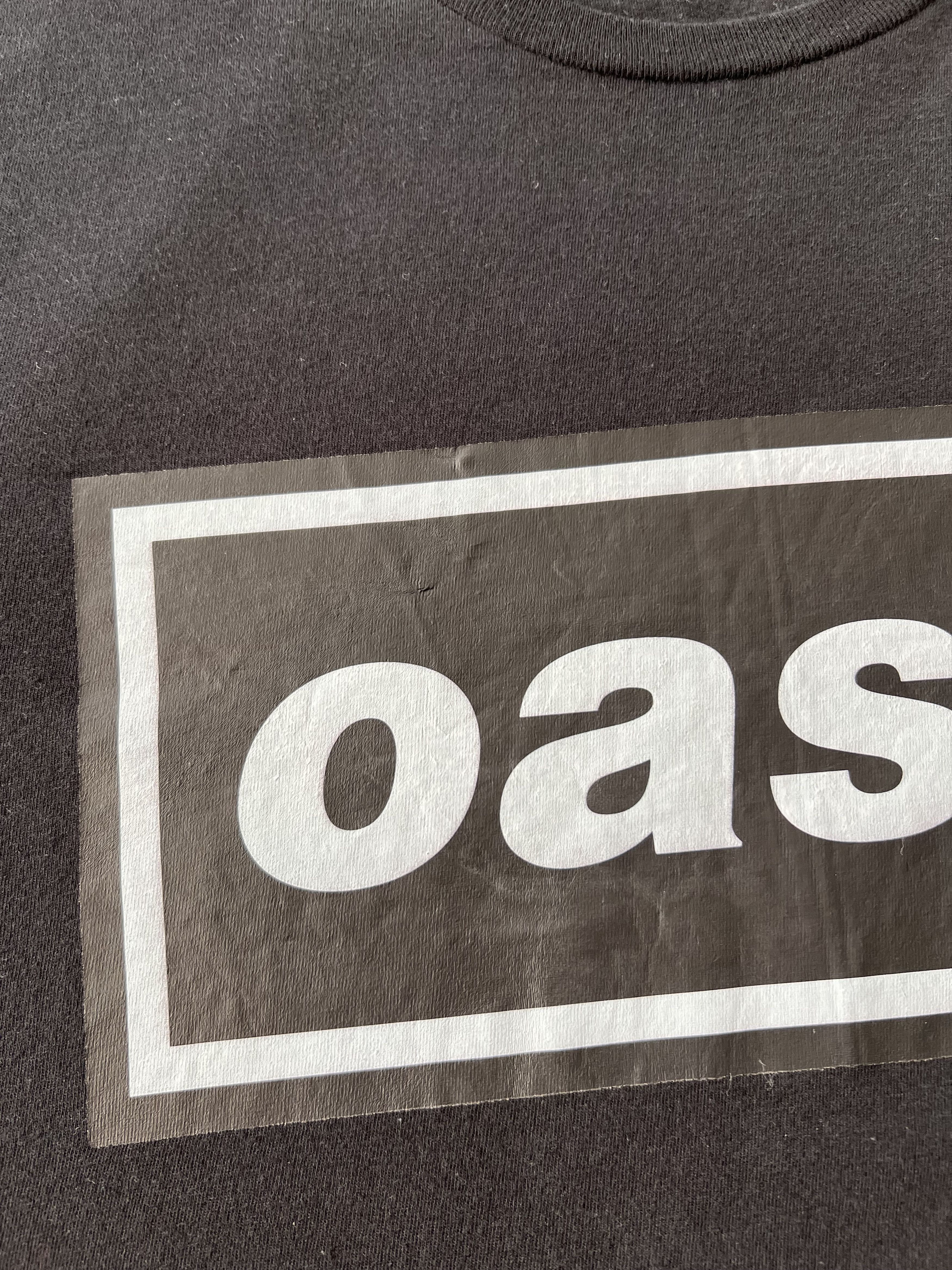 Band Tees Vintage 2020s Oasis Britpop Black T-shirt Size US M / EU 48-50 / 2 - 4 Thumbnail