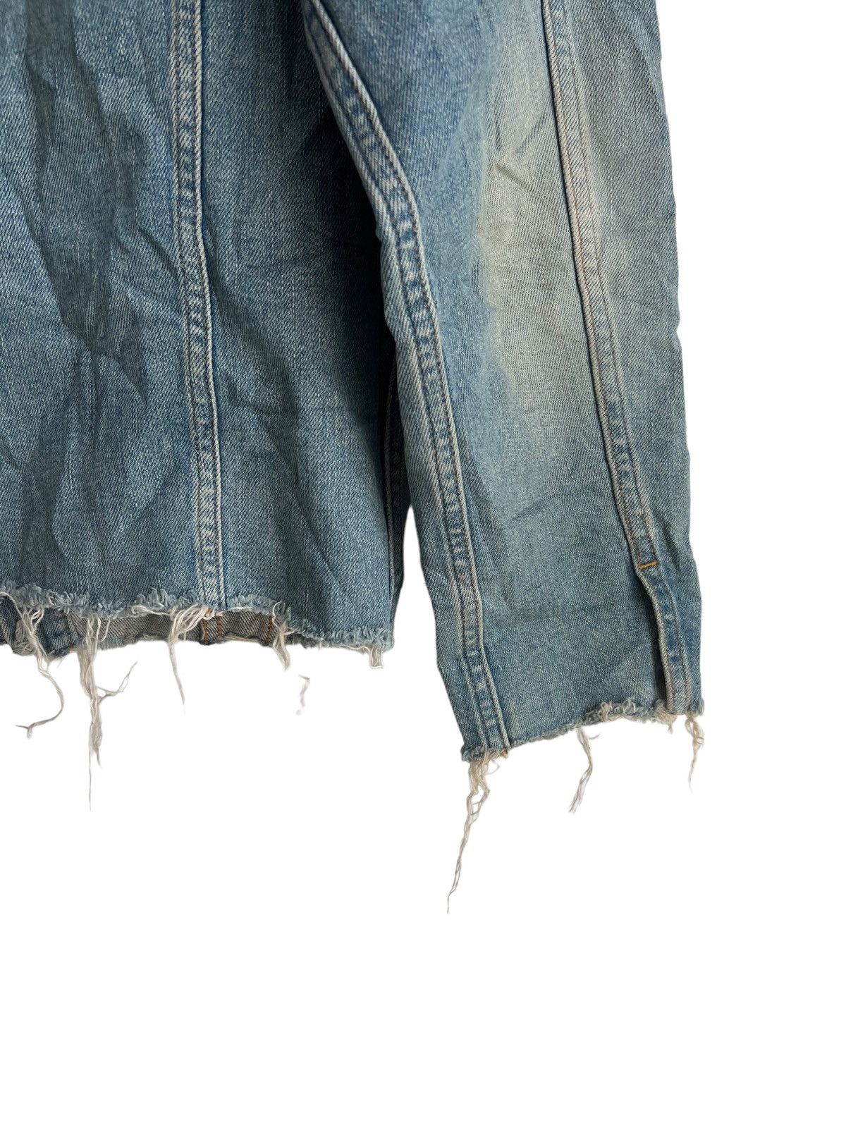 PHENOMENON 2019 Runway Phenomenon Cuff Collar Distress Denim Jacket Size US M / EU 48-50 / 2 - 8 Thumbnail