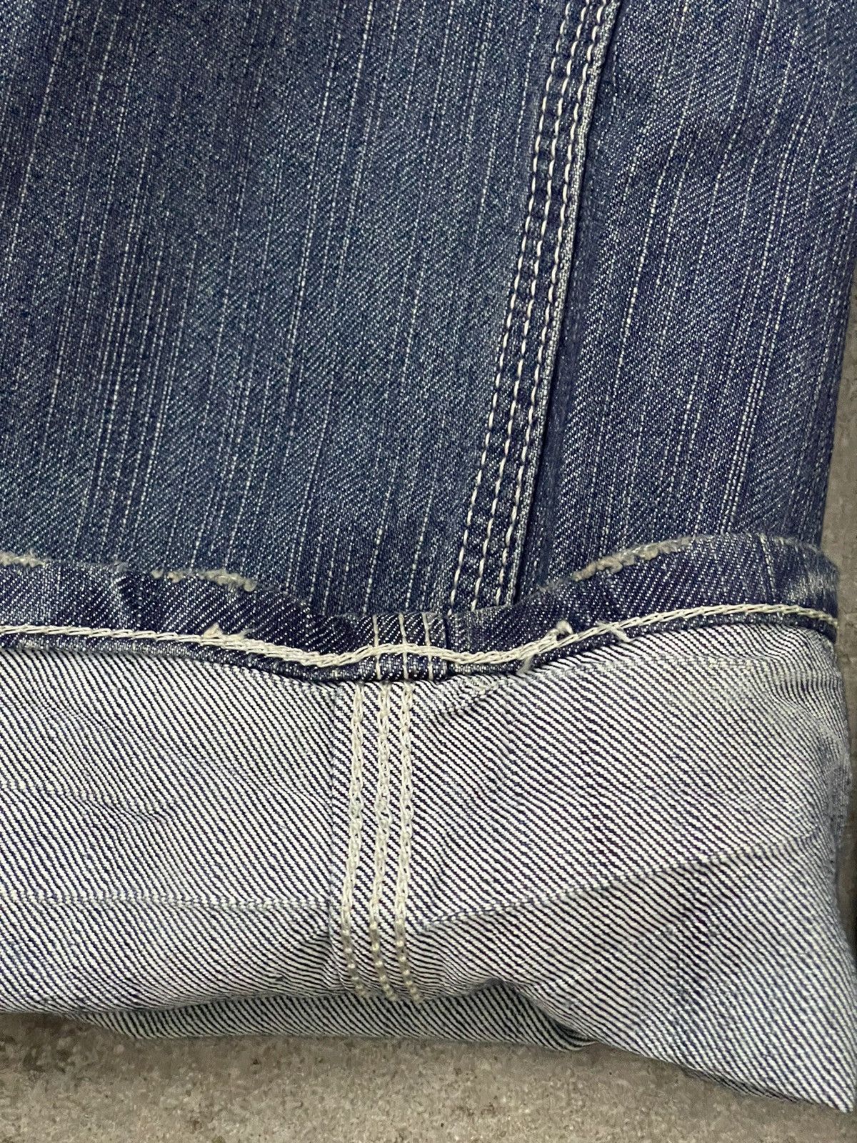 Edwin Edwin 503 Blue Trip Buckle Back Denim Size US 34 / EU 50 - 17 Thumbnail