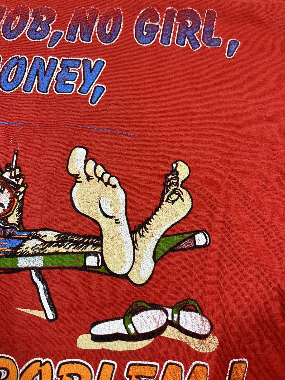 Vintage Vintage Y2K Adult Humor No Job No Girl No Money T Shirt Size US XL / EU 56 / 4 - 5 Thumbnail