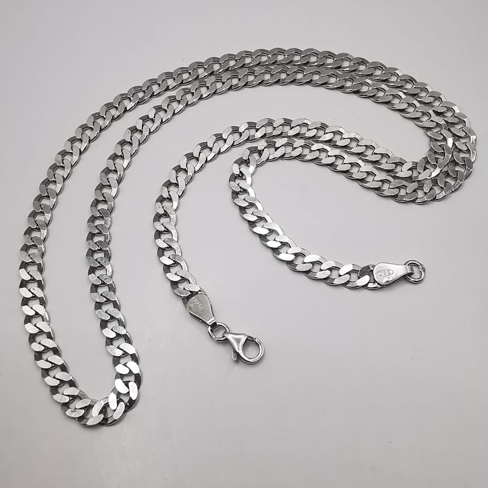 Sterling Silver Vintage Jewelry Chain, 925 Sterling Silver, Signed , 18,53g Size ONE SIZE - 1 Thumbnail