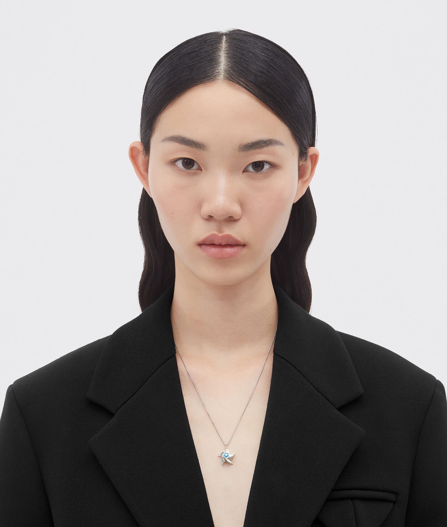 Bottega Veneta o1n1vont1124 Dup / Size: OS / Pendant Necklace Silver/Blue Size ONE SIZE - 2 Thumbnail