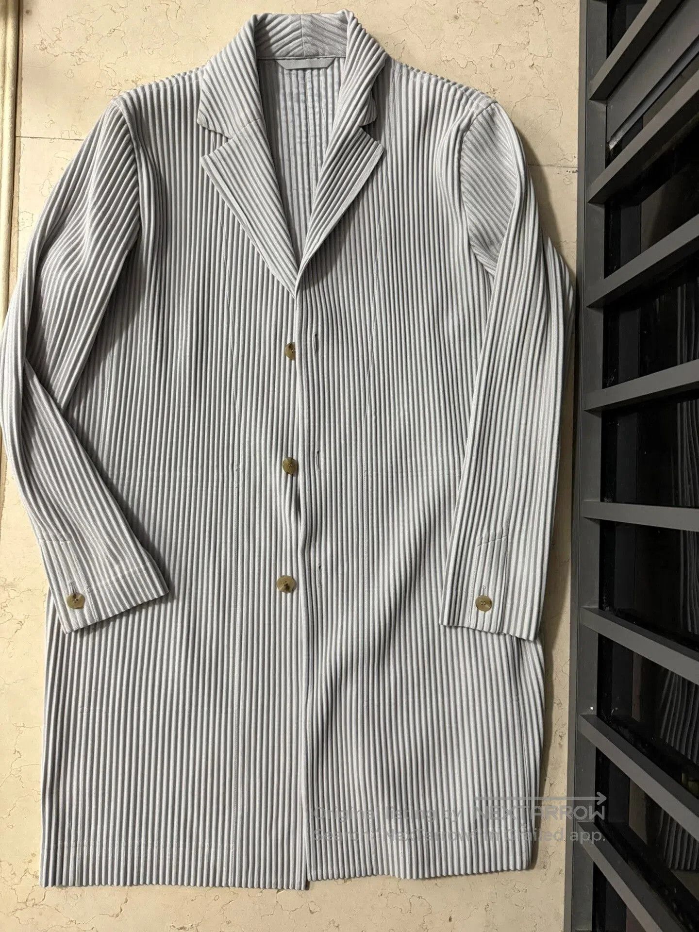 Homme Plisse Issey Miyake Issey Miyake Homme Plisse Pleated Long Jacket. Size US L / EU 52-54 / 3 - 1 Thumbnail
