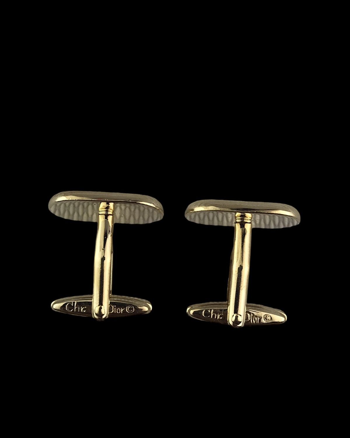 Christian Dior Monsieur VINTAGE CHRISTIAN DIOR STRIPED ENAMEL CUFFLINKS 🇩🇪 Size ONE SIZE - 7 Thumbnail