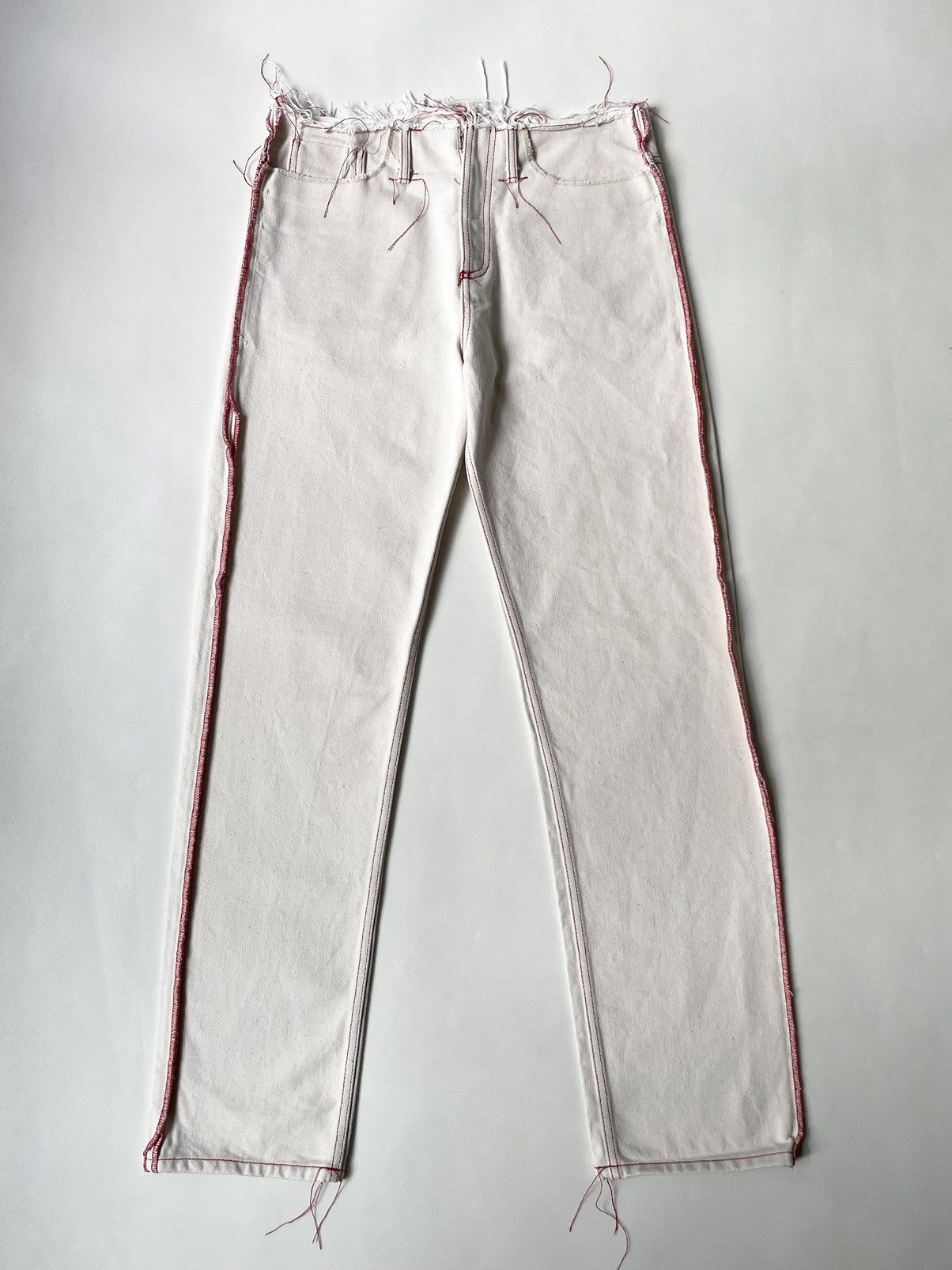 Maison Margiela S/S 21 Inside Out Stitch Jeans Size US 32 / EU 48 - 1 Thumbnail