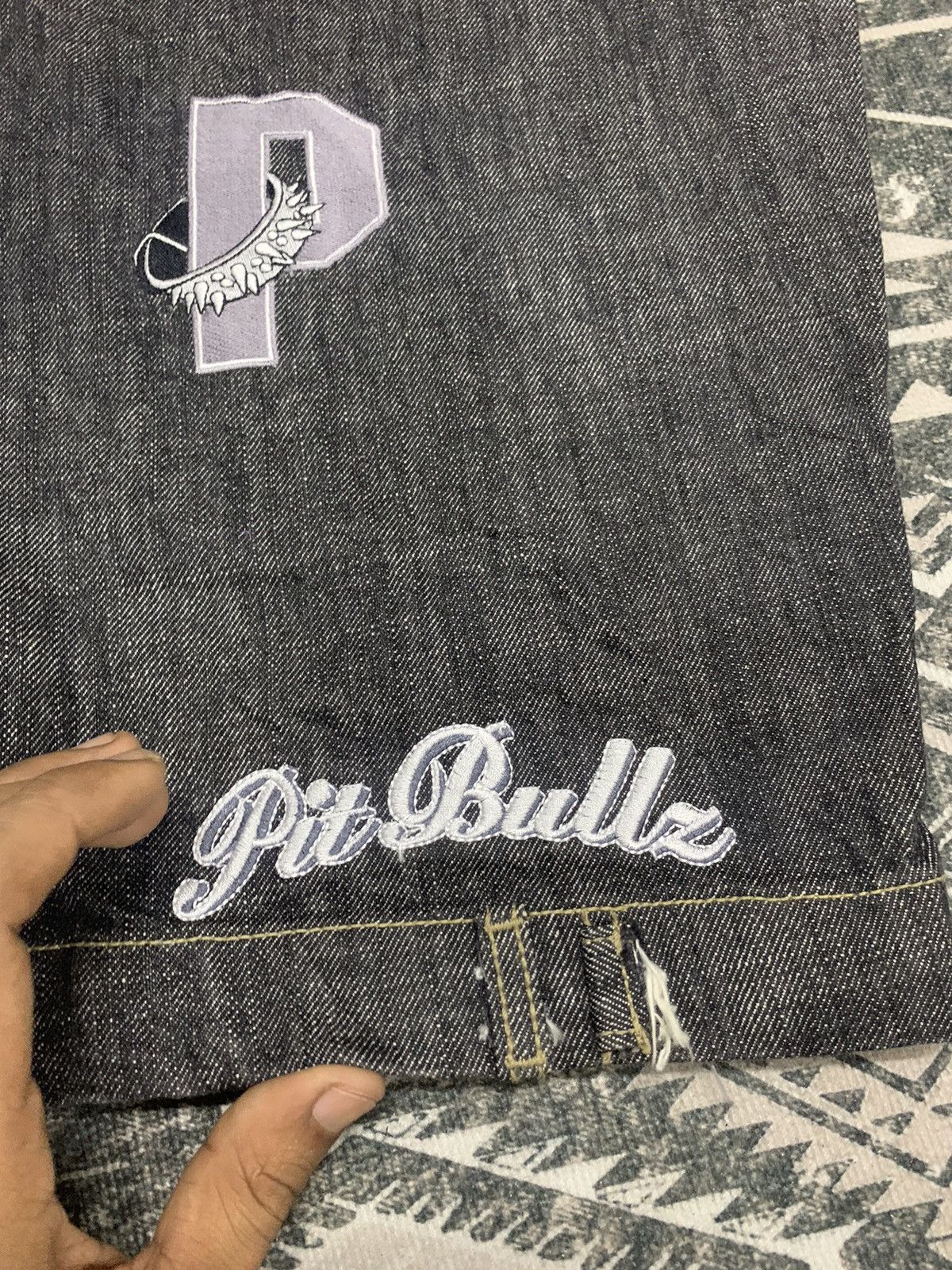 Other 🔥BAGGY🔥OG ASSASSYN JEANZ BAGGY EMBROIDERED PANT RARE DESIGN Size US 36 / EU 52 - 14 Thumbnail