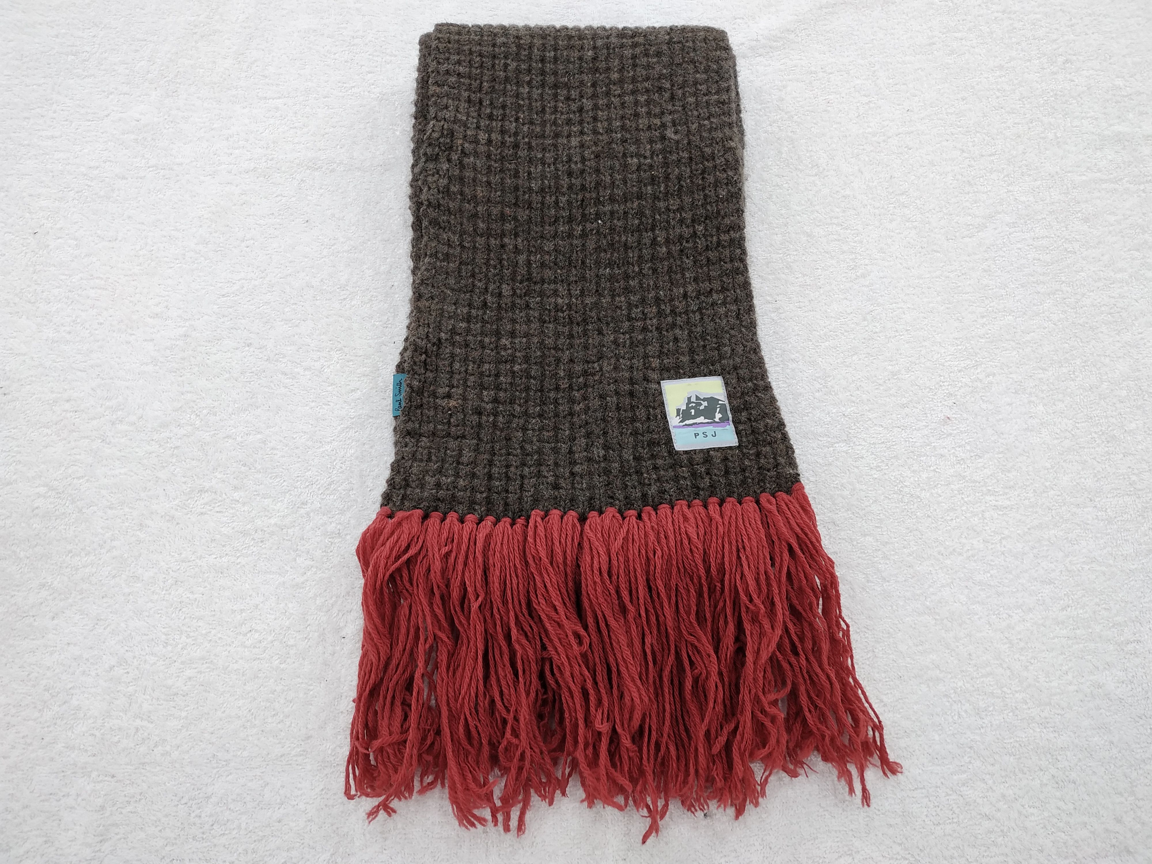 Paul Smith Vintage Paul Smith Wool Scarf/Muffler/Neckwear MF068 Size ONE SIZE - 1 Thumbnail