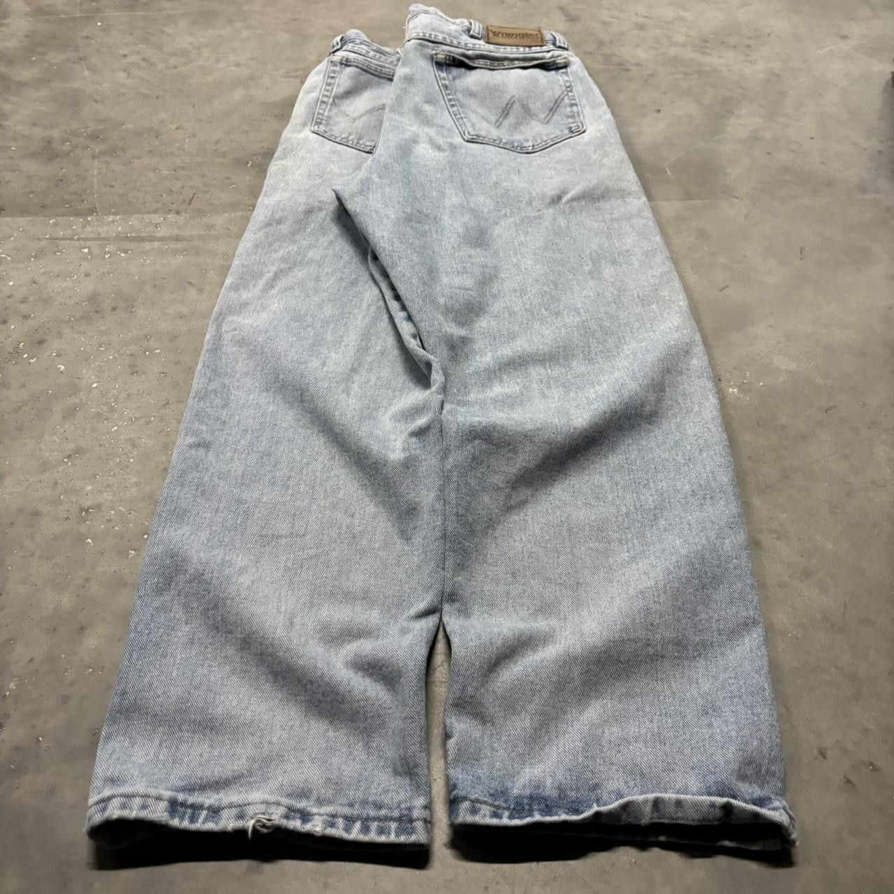 Japanese Brand × Vintage Crazy Vintage Y2K/2000s Light Wash Streetwear Essential Denim Jeans! Size US 34 / EU 50 - 4 Thumbnail