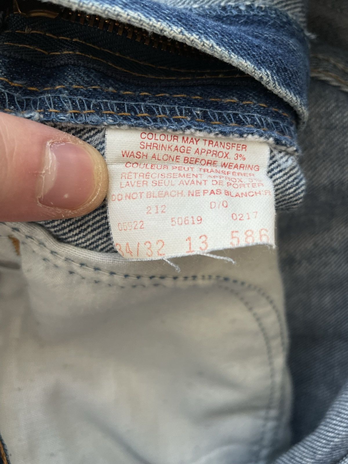 Levi's × Levi's Vintage Clothing × Vintage 🍊 Vintage 80s Levis 619 Orange Tab Light Wash Jeans Straight Size US 32 / EU 48 - 8 Thumbnail