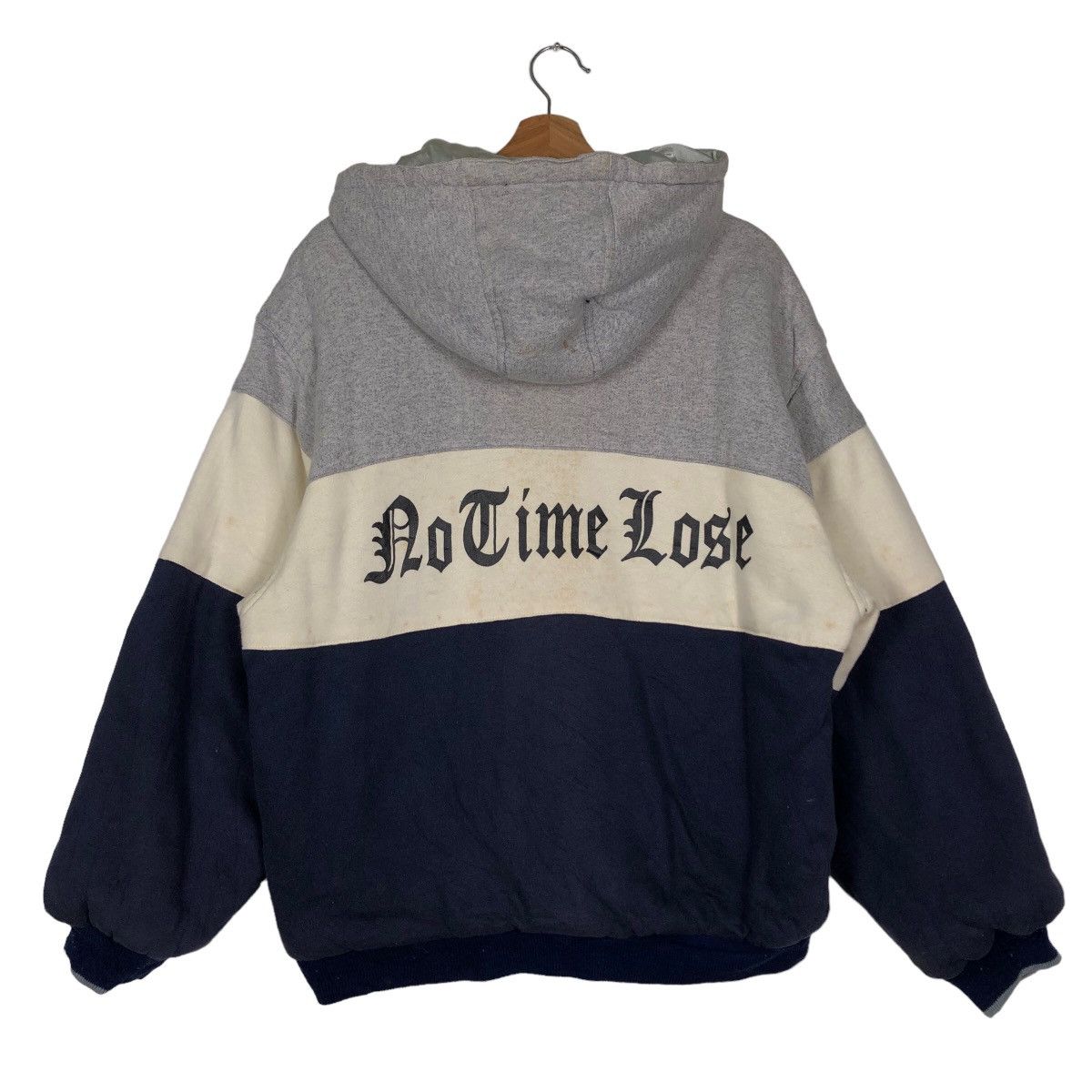 Japanese Brand 🔥Reversible Bomber Jacket American Sport No Time Lose Size US M / EU 48-50 / 2 - 7 Thumbnail