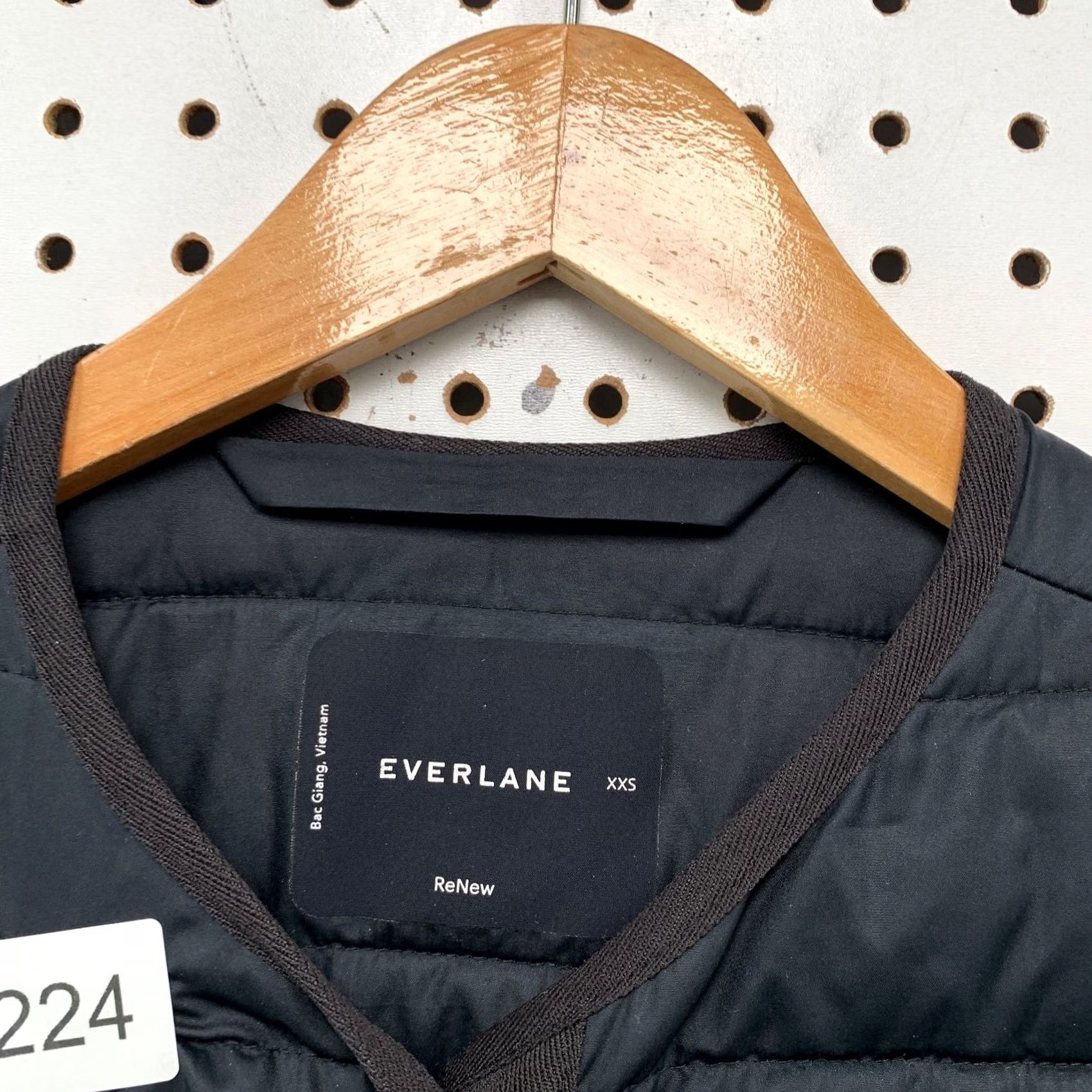 Everlane Everlane Puffer Jacket Womens 2XS Black ReNew Channeled Liner Lightweight Size XXS / US 00 / IT 34 - 3 Thumbnail