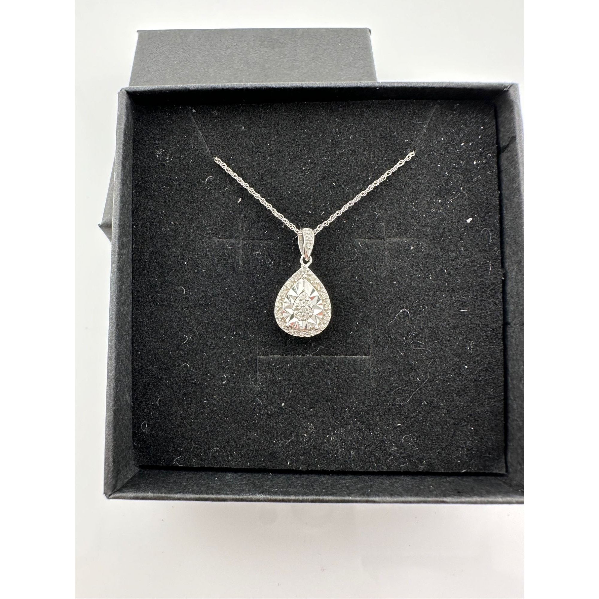 Other Pear Cut Natural Diamond Pendant Necklace Size ONE SIZE - 15 Thumbnail