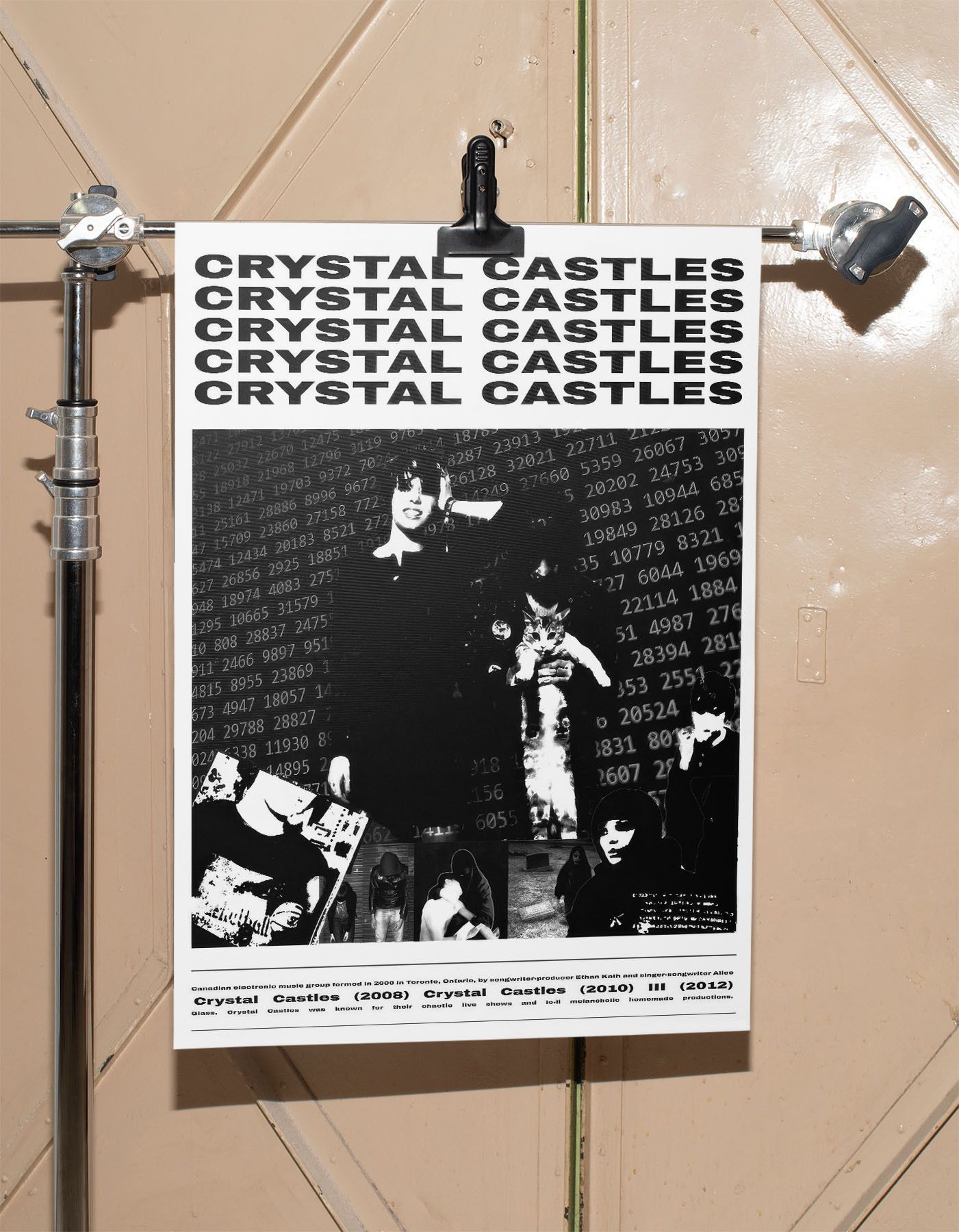 Band Tees Crystal Castles Poster Print Tee Vintage Music Band Merch Size ONE SIZE - 1 Thumbnail