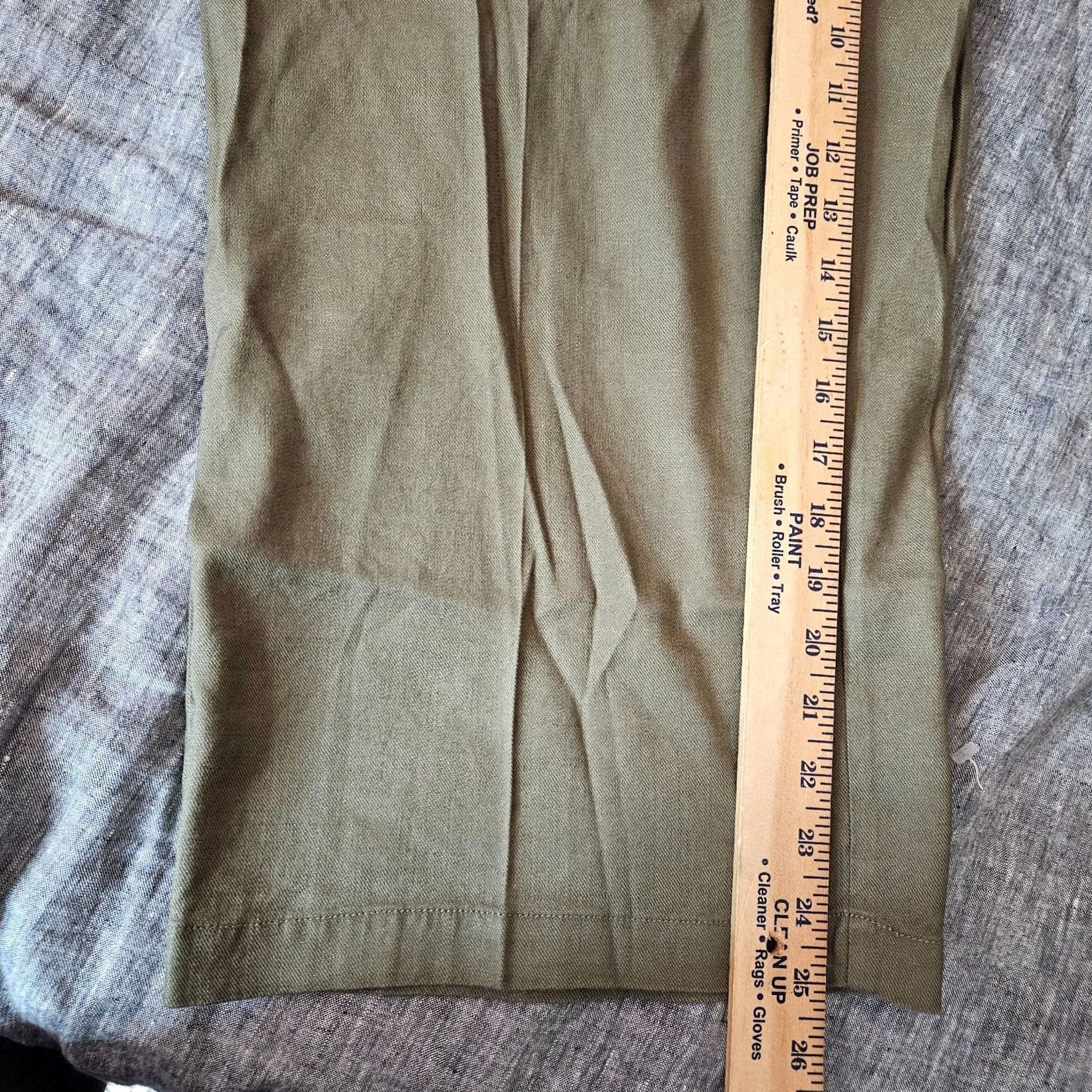 NYDJ NYDJ Shorts Women 16W Plus Size Olive Green Cropped Cargo Pants NWT Size 38" / US 16 / IT 52 - 5 Thumbnail