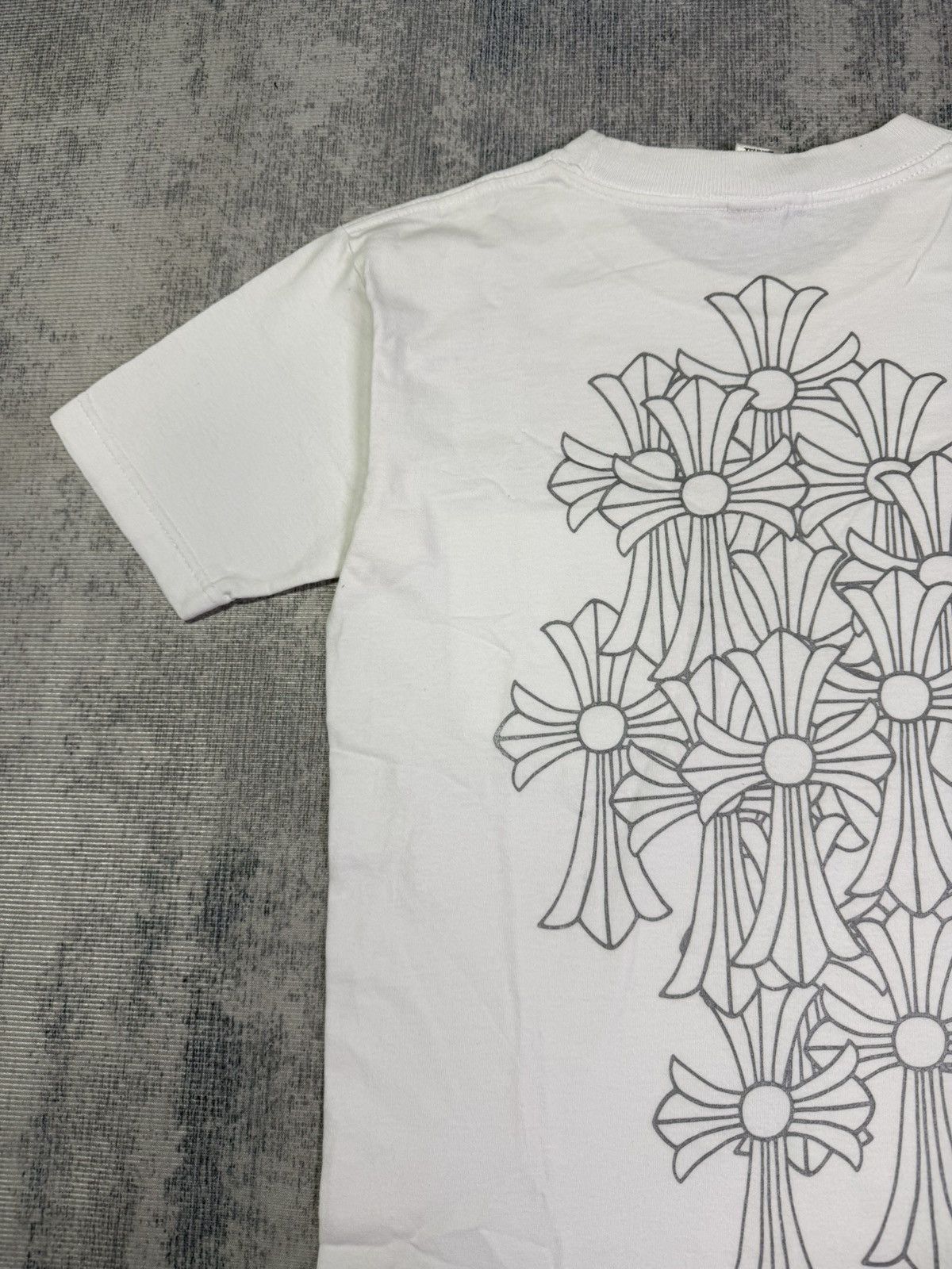 Chrome Hearts RARE! 2010s SILVER Print Cemetery Graveyard Cross Size US S / EU 44-46 / 1 - 4 Thumbnail