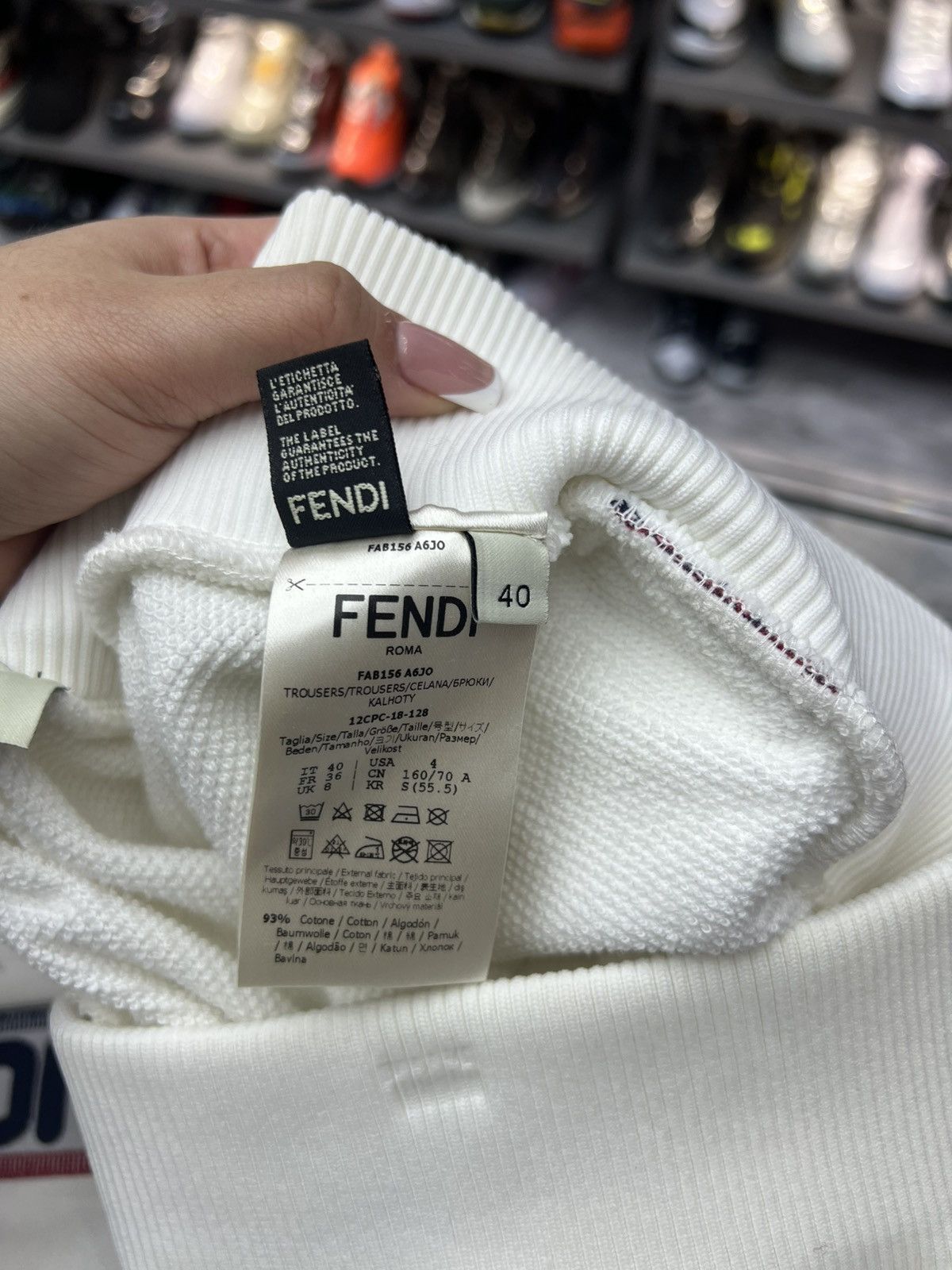 Fendi Fendi x Fila White Joggers Size 28" / US 6 / IT 42 - 5 Thumbnail