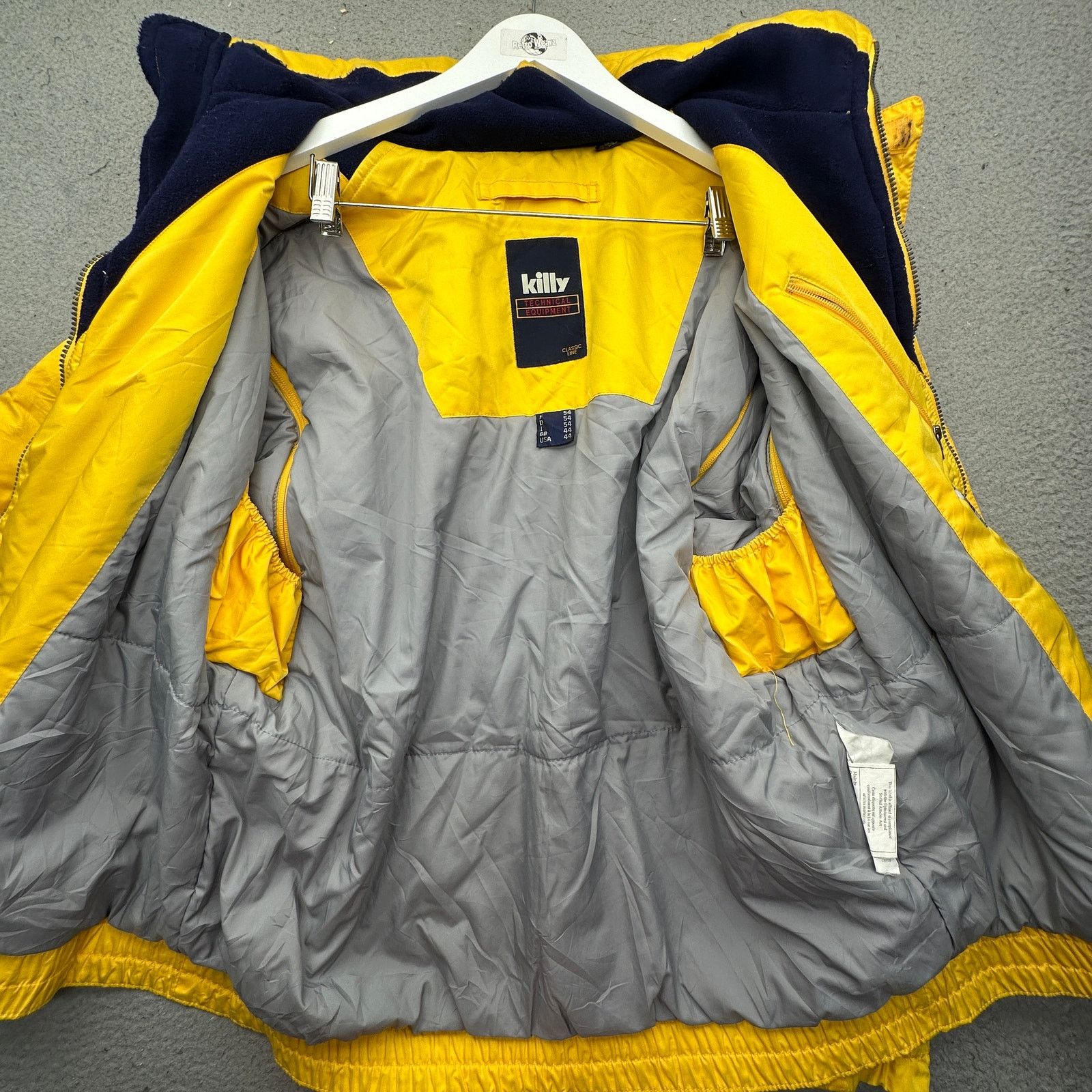 Other Killy Recco Jacket Mens 44 Large Yellow Ski Polyester Hooded Size US L / EU 52-54 / 3 - 3 Thumbnail